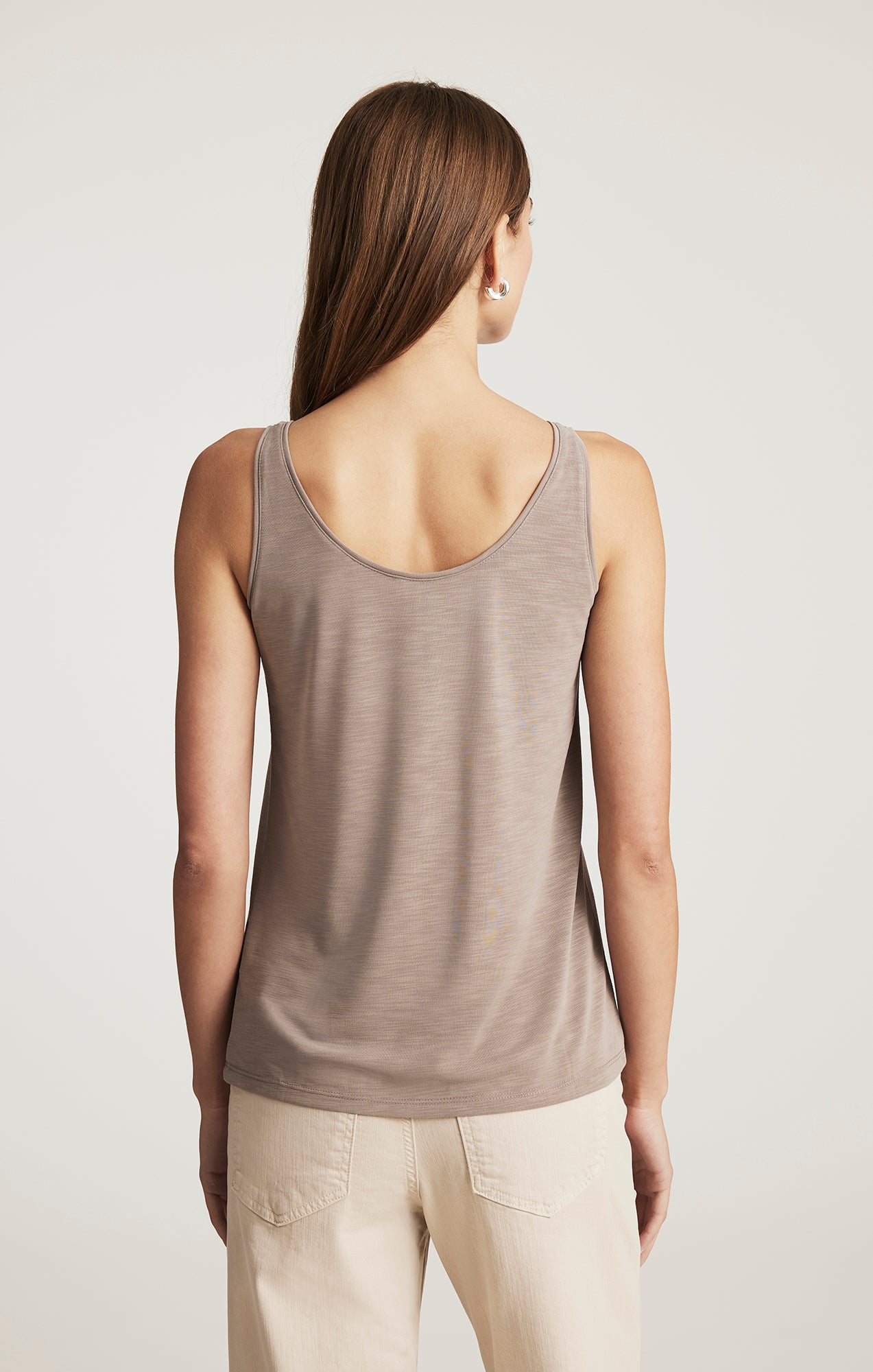 LUXE TOUCH TENCEL™ HENLEY TANK TOP IN FUNGI