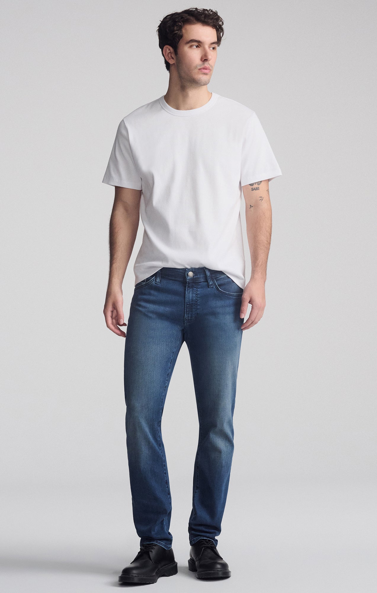 JAKE SLIM LEG IN DARK USED SUPERMOVE - Mavi Jeans