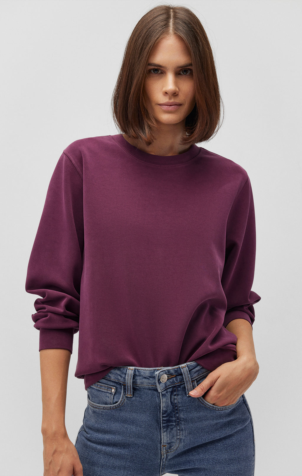 SWEATSHIRT IN SASSAFRAS - Mavi Jeans