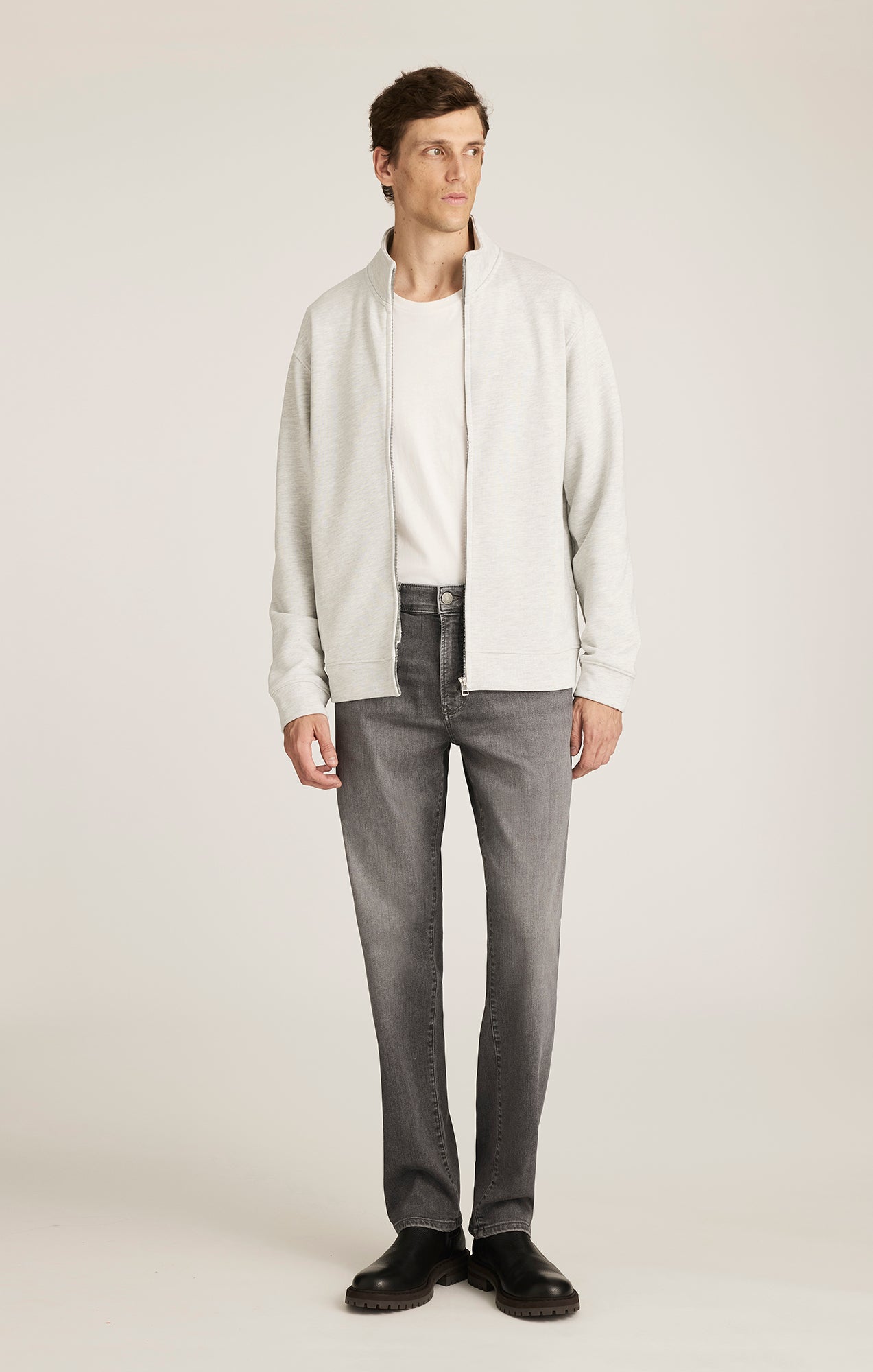 EDITION FULL ZIP SWEATSHIRT IN KAR MELANGE - Mavi Jeans