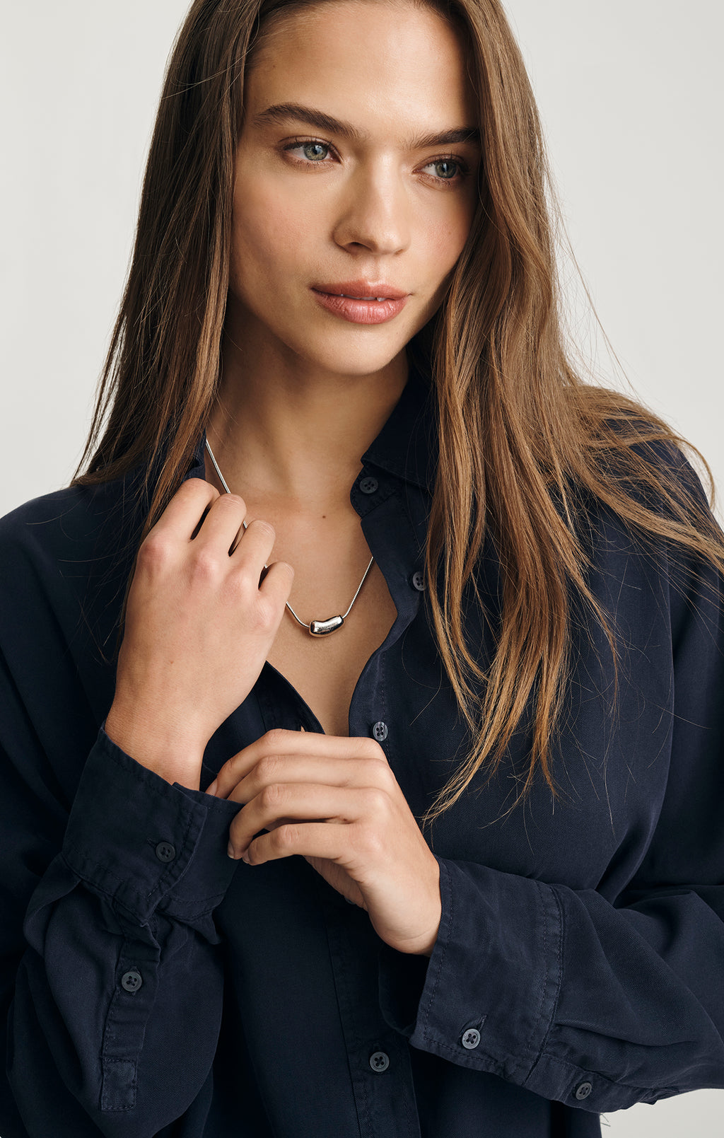 EDITION TENCEL™ BUTTON-UP SHIRT IN INKLING - Mavi Jeans