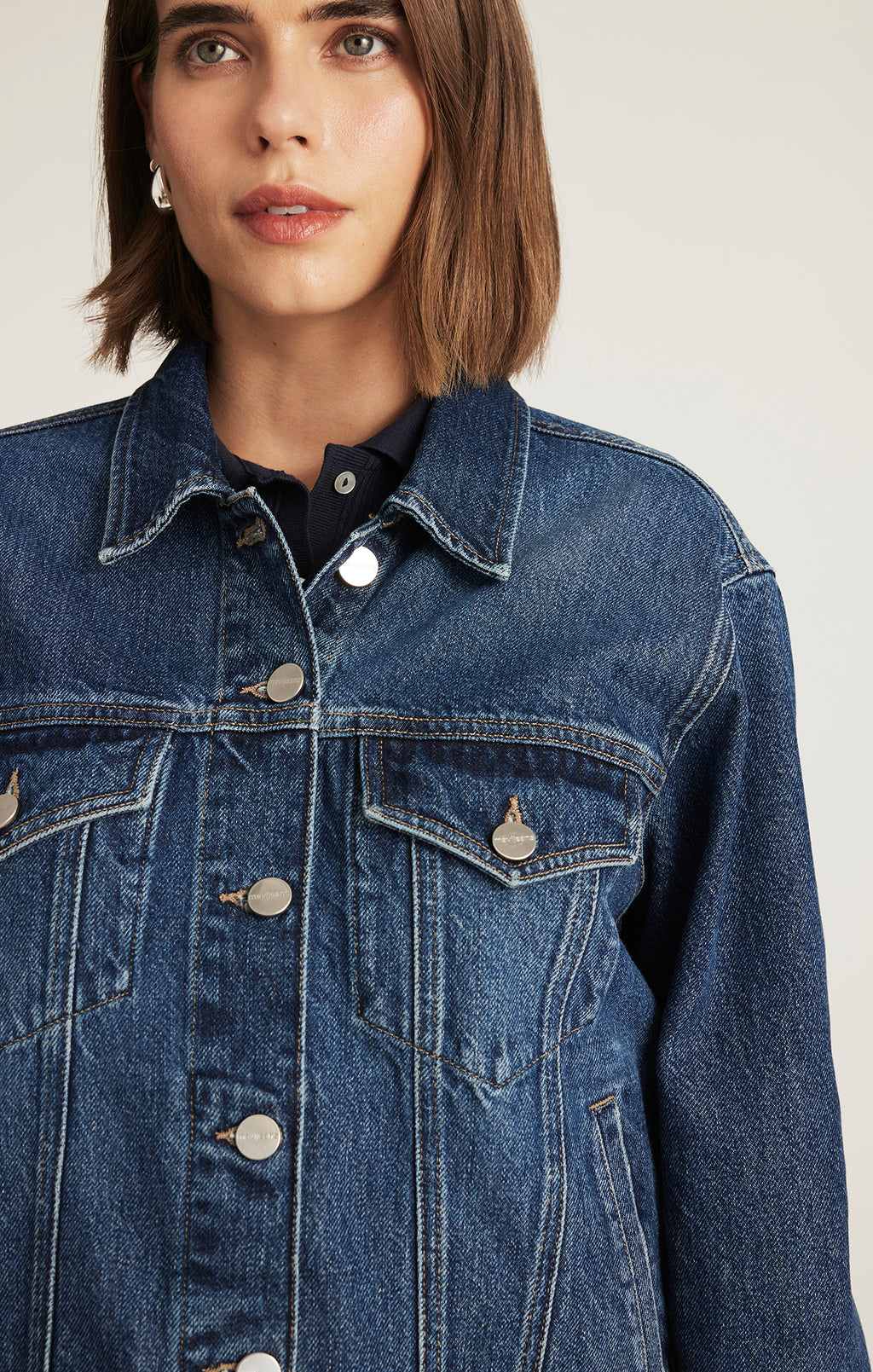 RUBY DENIM JACKET IN DARK BLUE ICON - Mavi Jeans