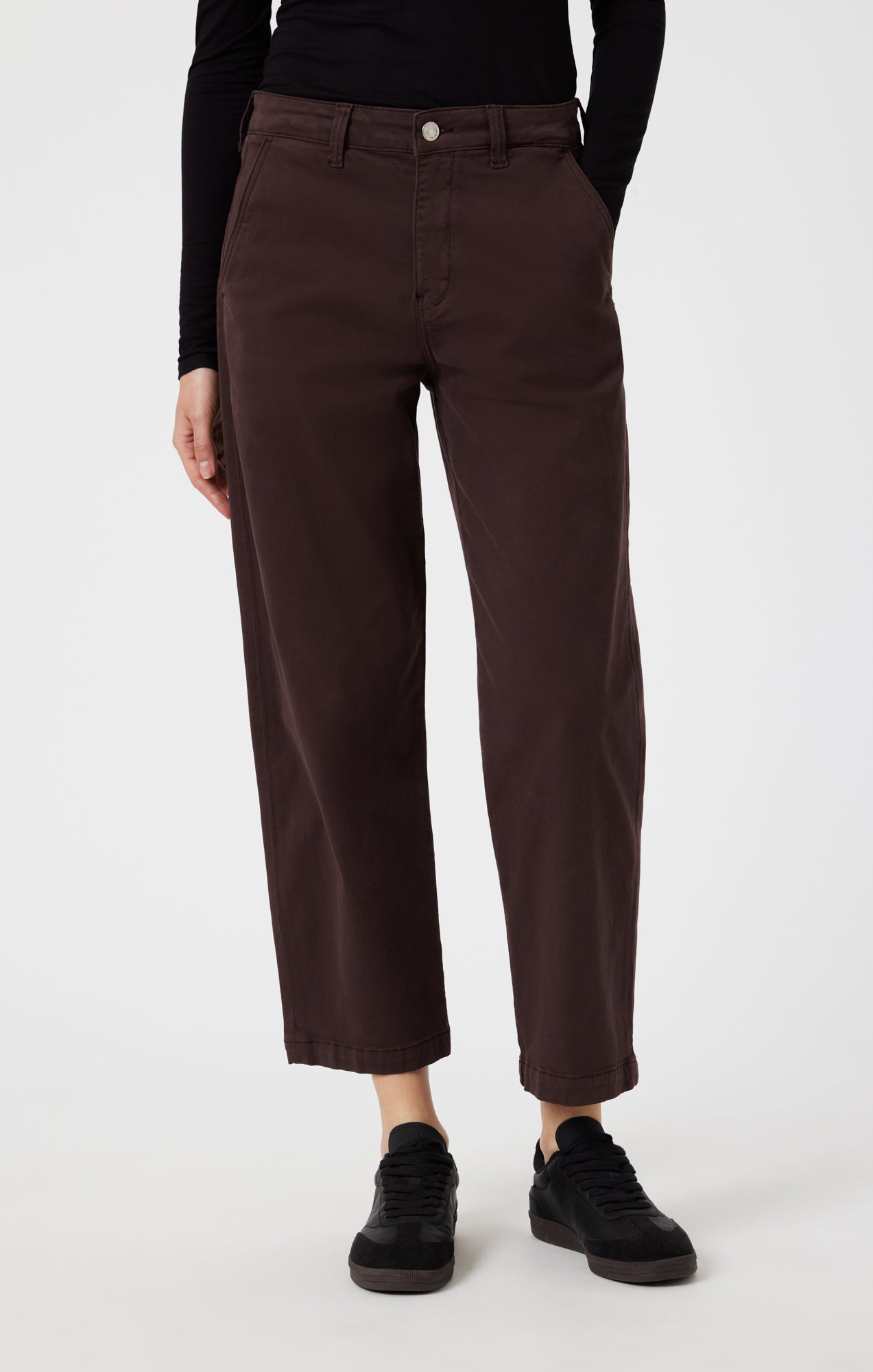 Mavi Women's Lauren Straight Chino In Currant Casual Twill – Mavi
