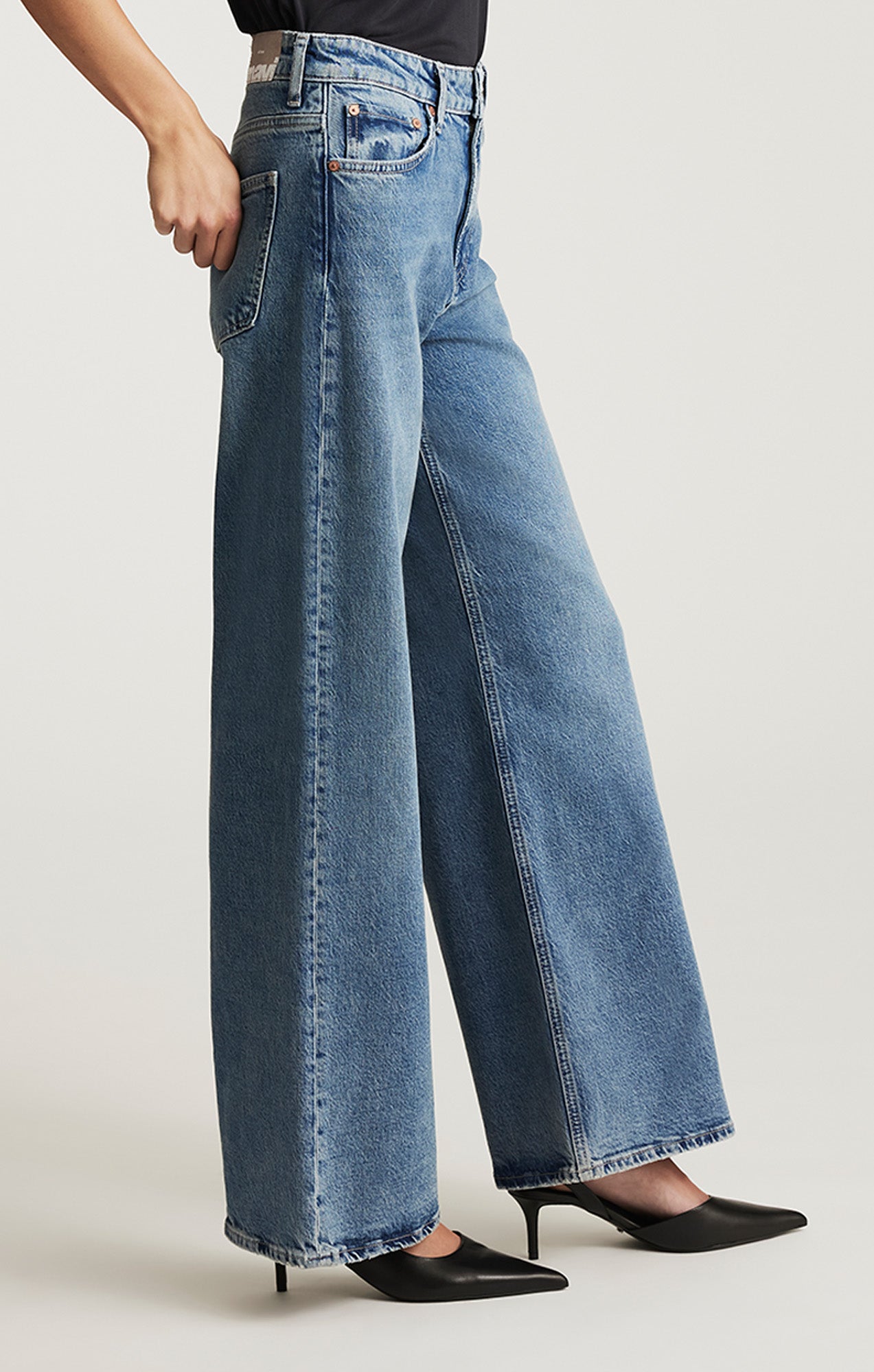 FLORIDA WIDE LEG IN DARK USED CLASSIC BLUE - Mavi Jeans