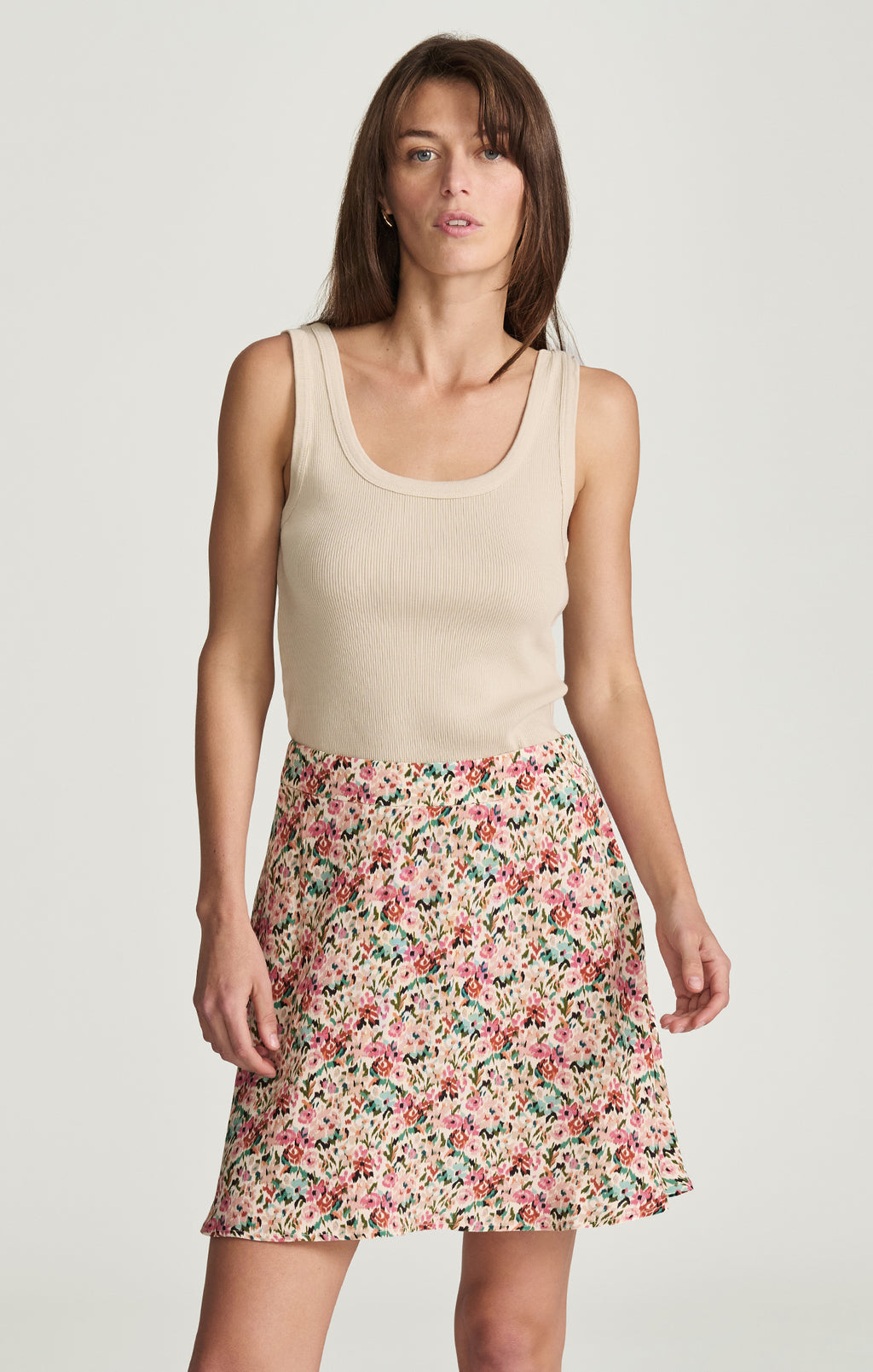 WOVEN MINI SKIRT IN FLOWER PRINT - Mavi Jeans
