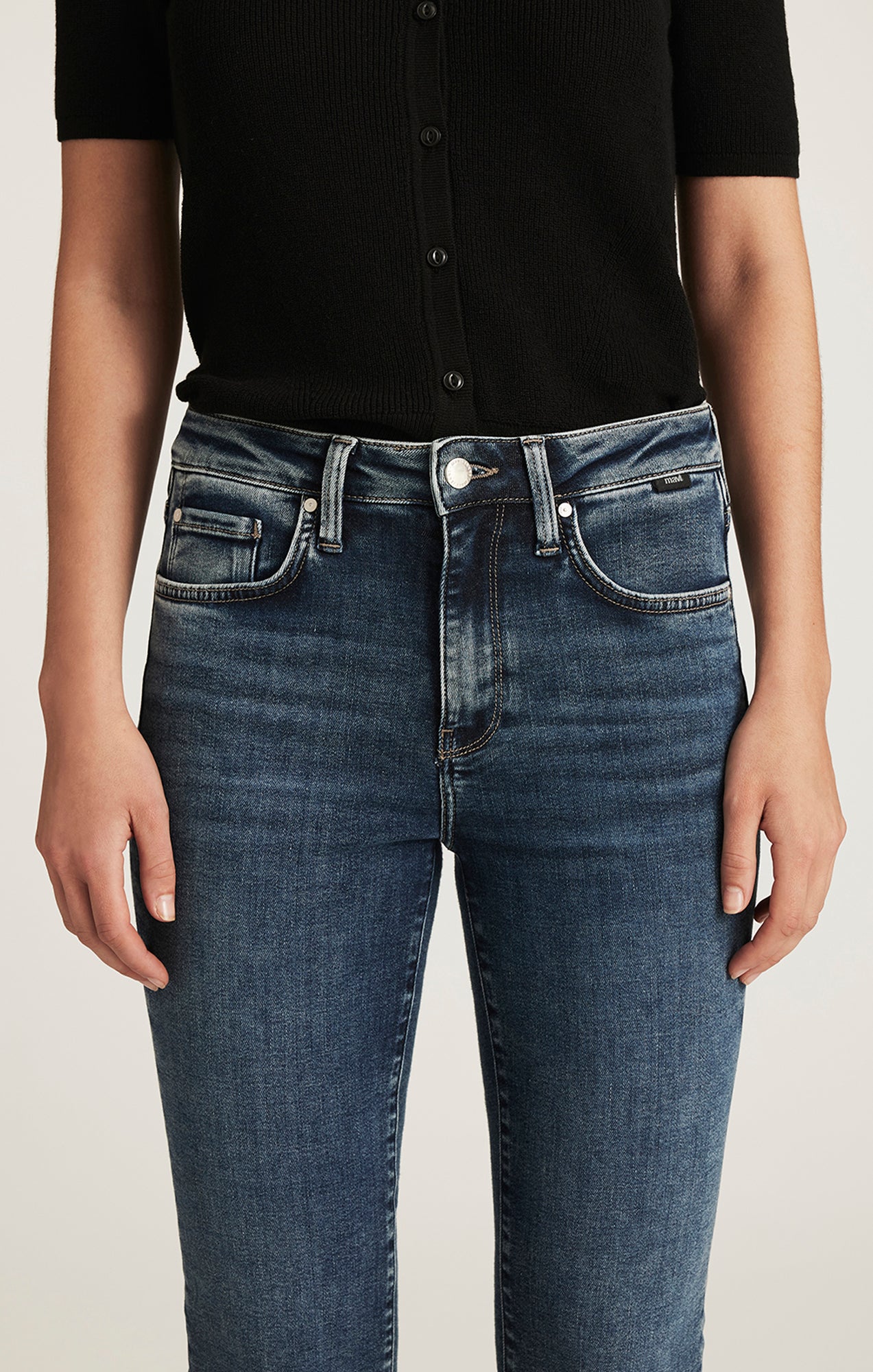 KATHLEEN SLIM BOYFRIEND IN USED BRUSHED FEATHER BLUE - Mavi Jeans