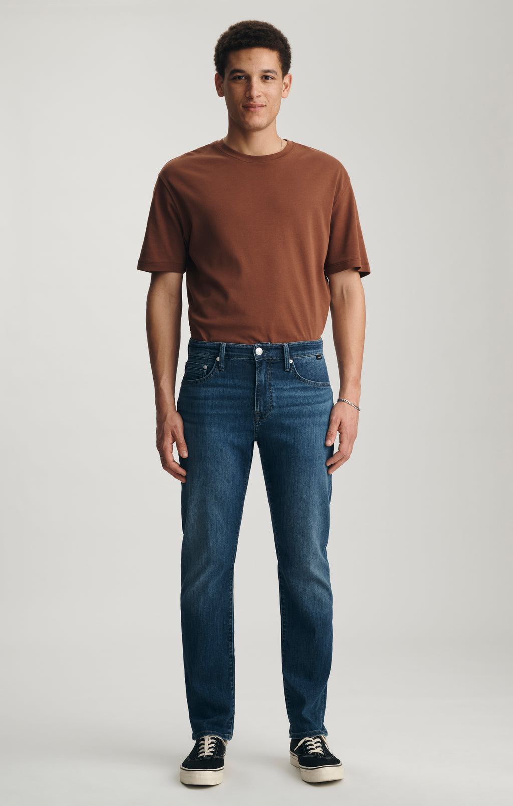 ZACH STRAIGHT LEG IN DARK BRUSHED WILLIAMSBURG - Mavi Jeans