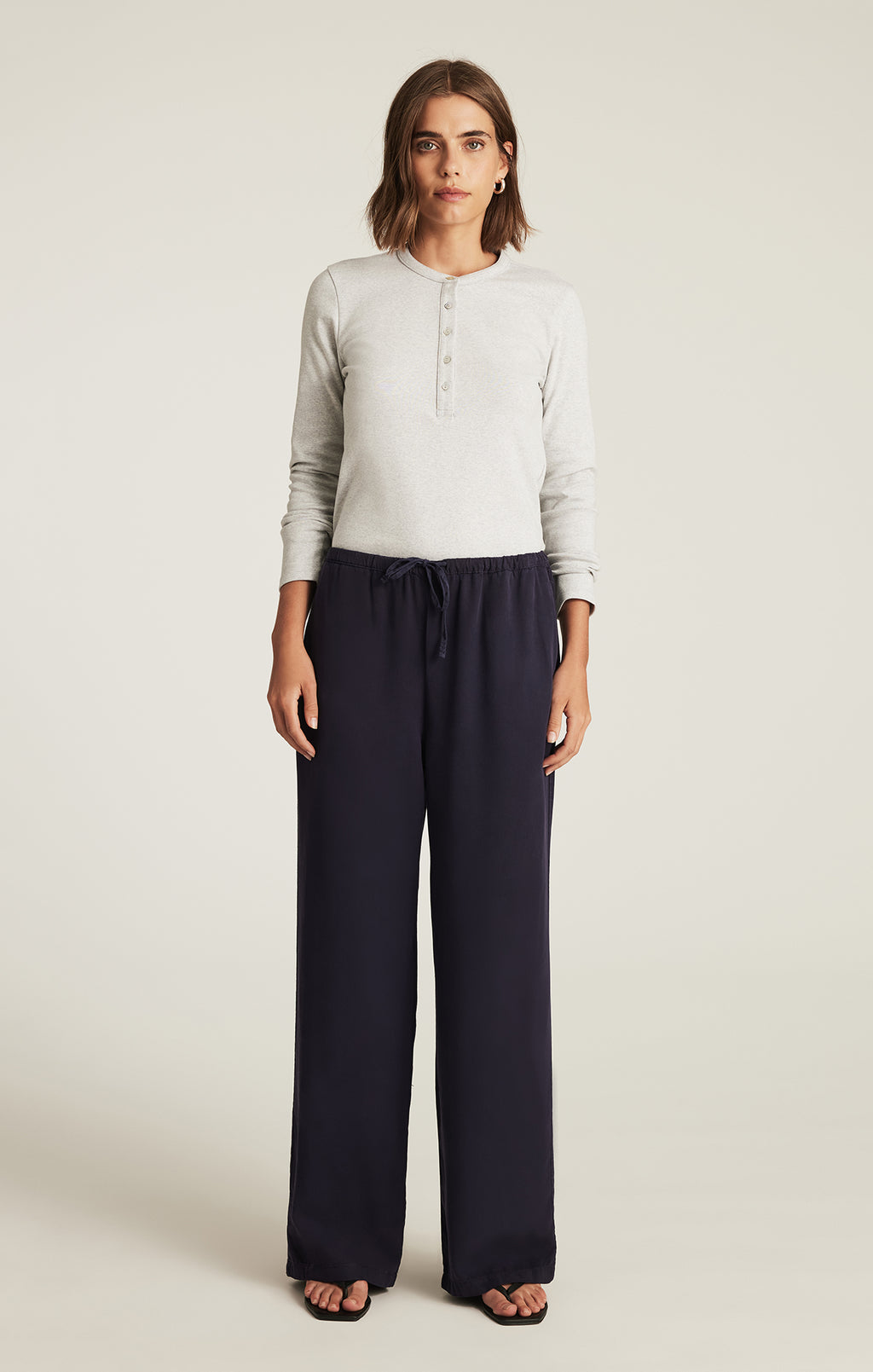 EDITION TENCEL™ WIDE LEG PANTS IN INKLING