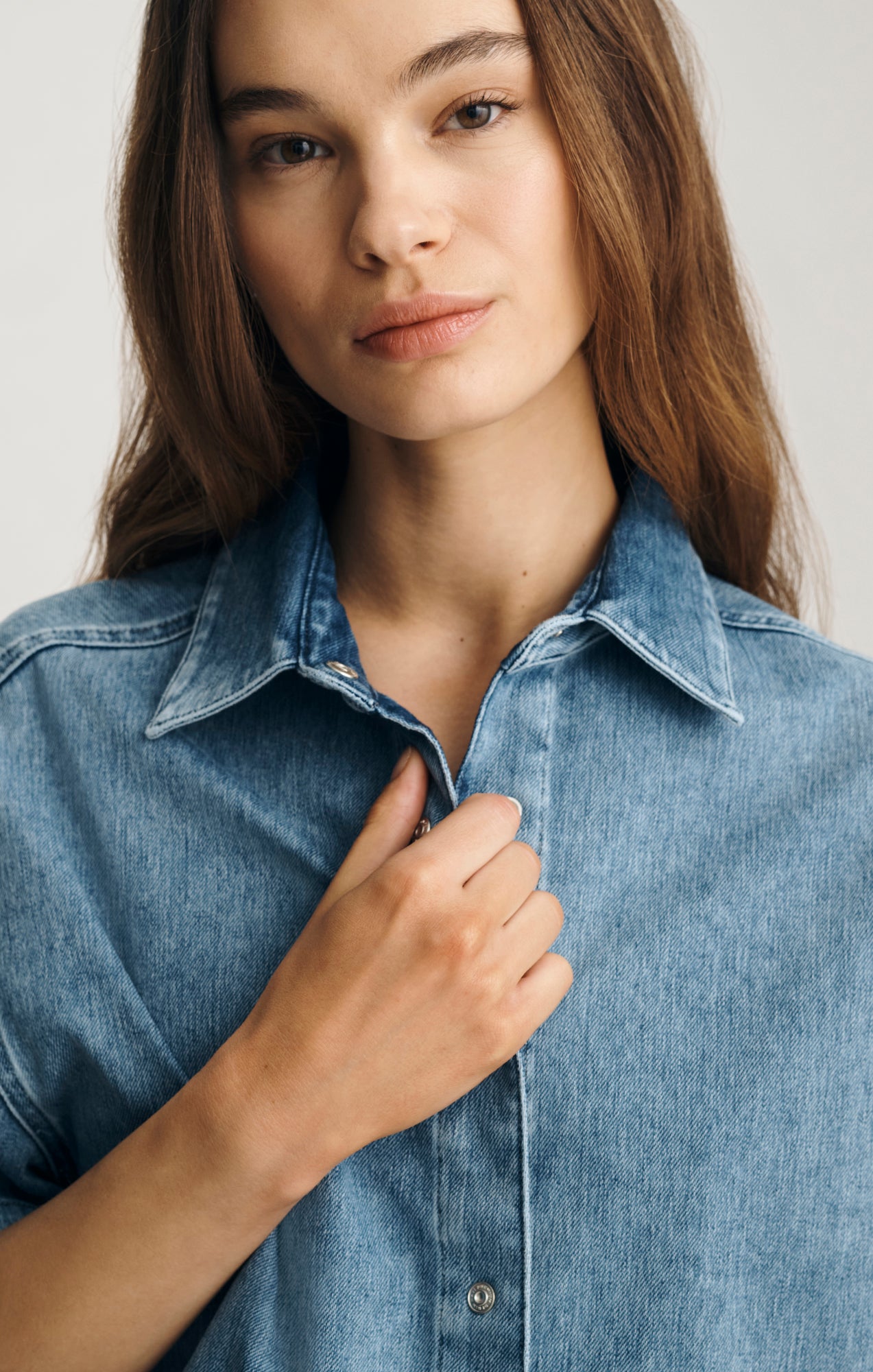 Mavi Women's Jessie Denim Shirt In Mid Move – Mavi Jeans