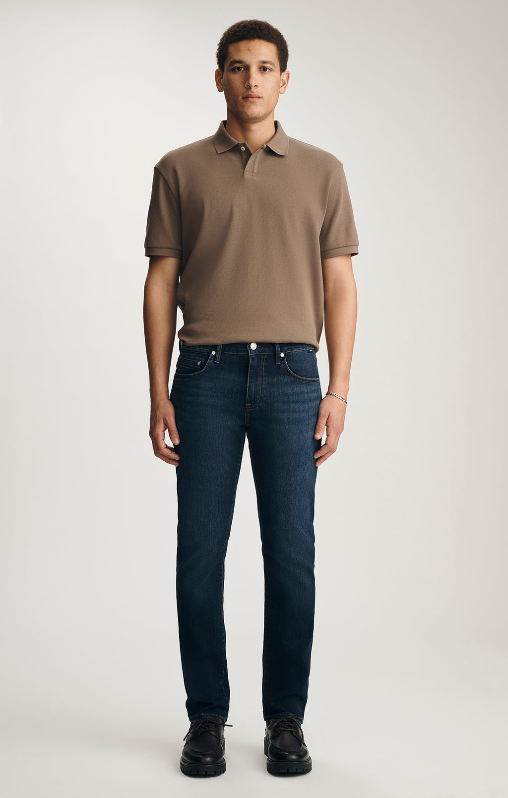 JAKE SLIM LEG IN DARK BRUSHED WILLIAMSBURG - Mavi Jeans