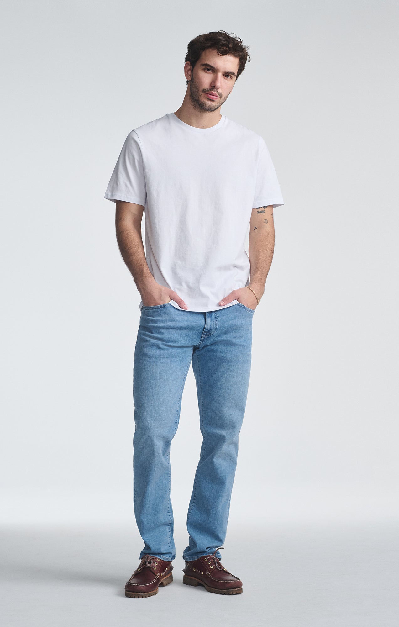 MARCUS SLIM STRAIGHT LEG IN SKY ORGANIC VINTAGE - Mavi Jeans