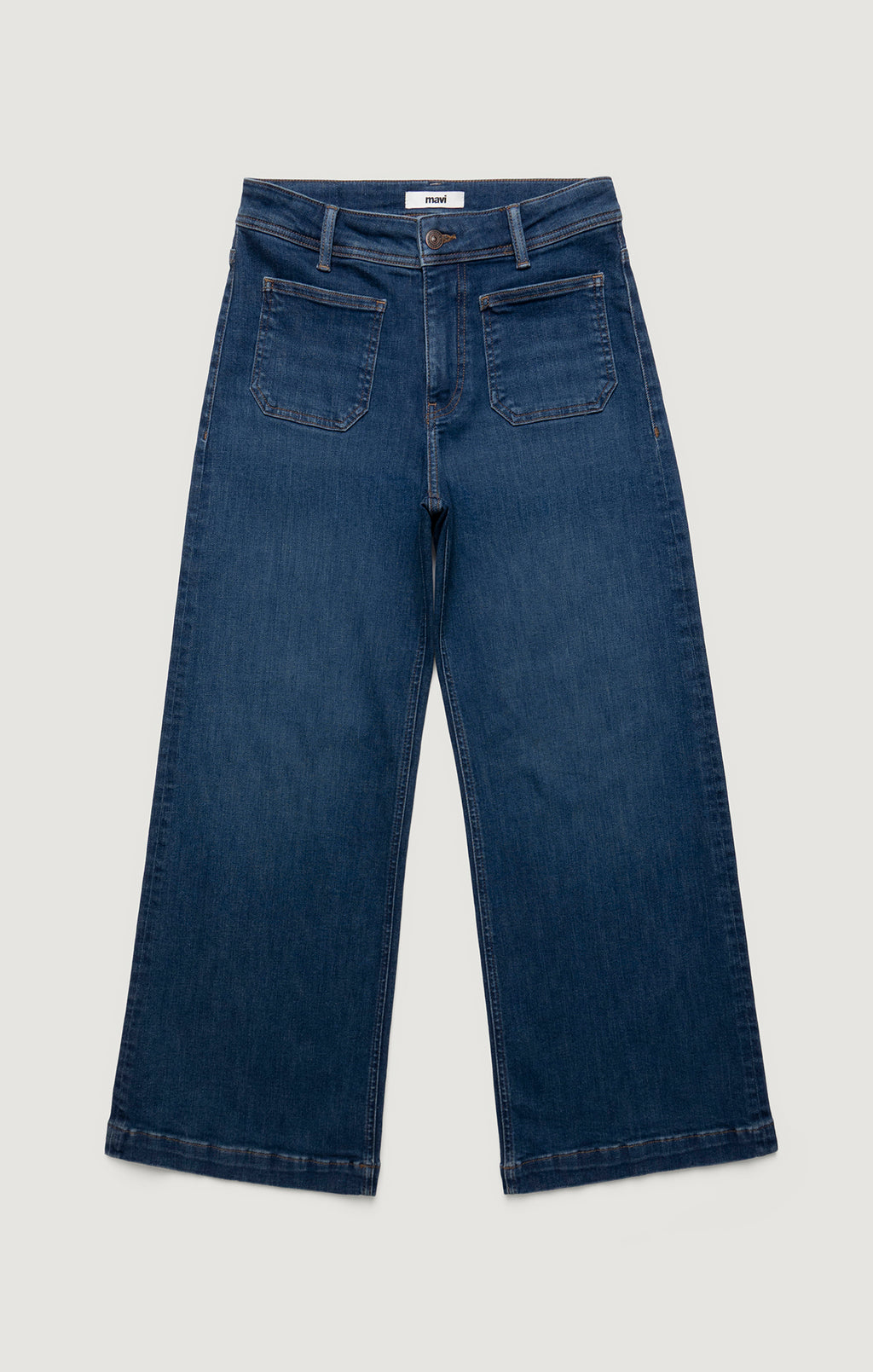 PALOMA MARINE WIDE LEG IN MID SHADED FLEX BLUE - Mavi Jeans