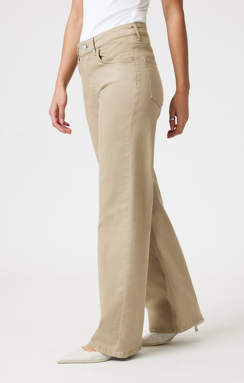 ALENA WIDE LEG IN SAGE GREEN FLEX BLUE - Mavi Jeans