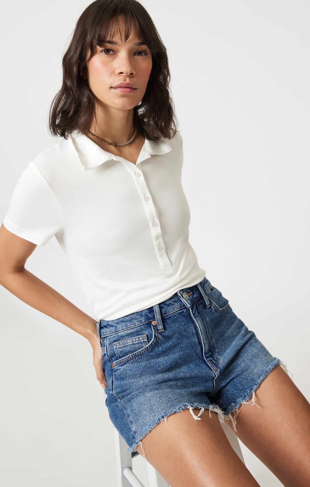 ROSIE BOYFRIEND SHORTS IN DARK 90'S - Mavi Jeans