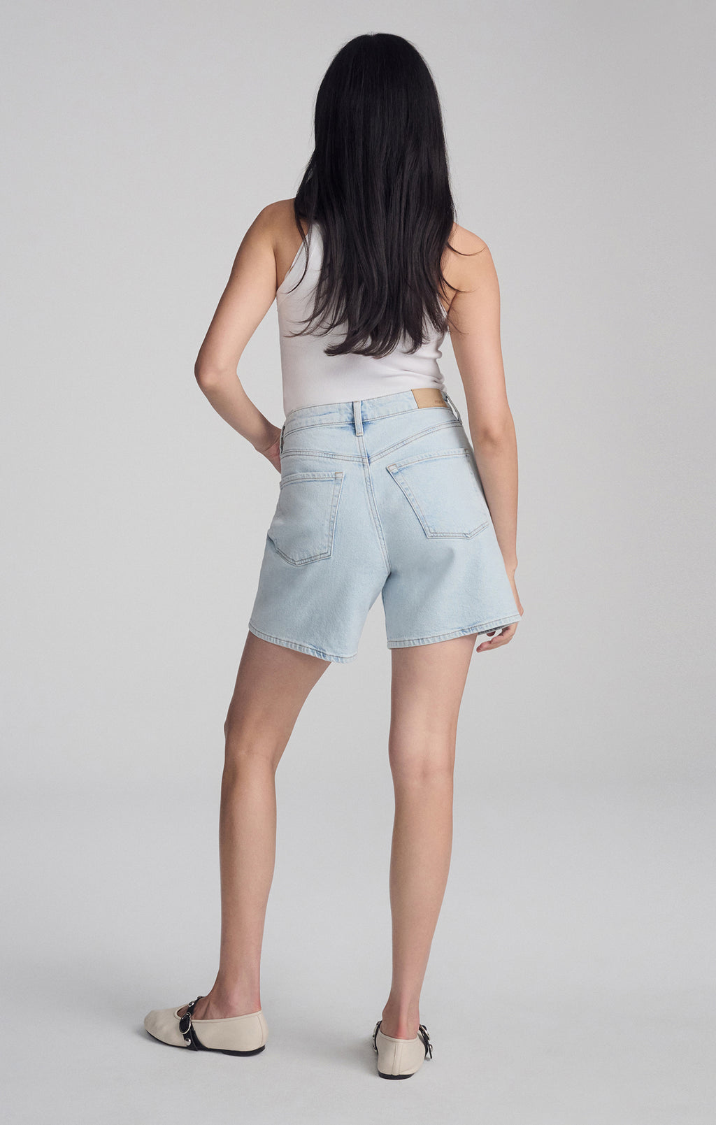 HEIDI LONG SHORTS IN BLEACHED 90'S - Mavi Jeans