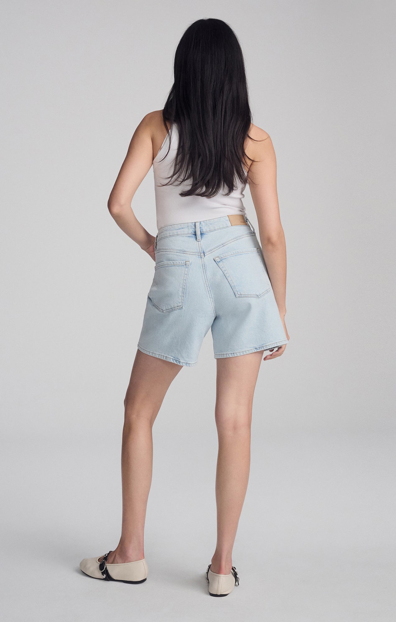 HEIDI LONG SHORTS IN BLEACHED 90'S - Mavi Jeans