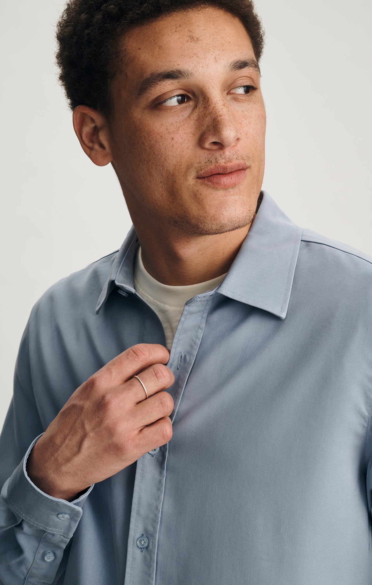 TENCEL™ BUTTON-UP SHIRT IN KENTUCKY BLUE - Mavi Jeans