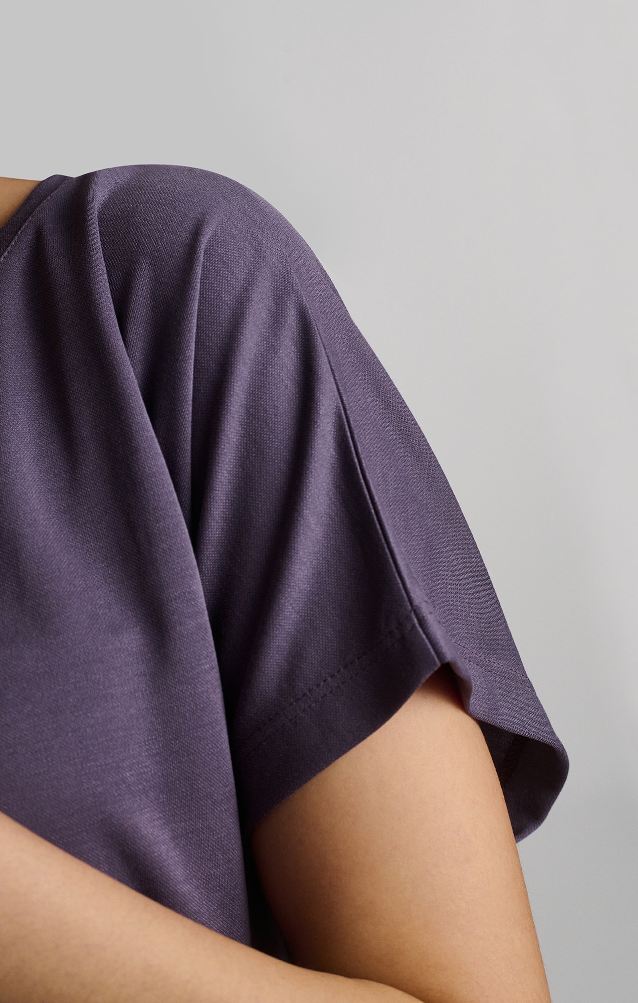 LUXE TOUCH TENCEL™ BOAT NECK T-SHIRT IN CADET - Mavi Jeans