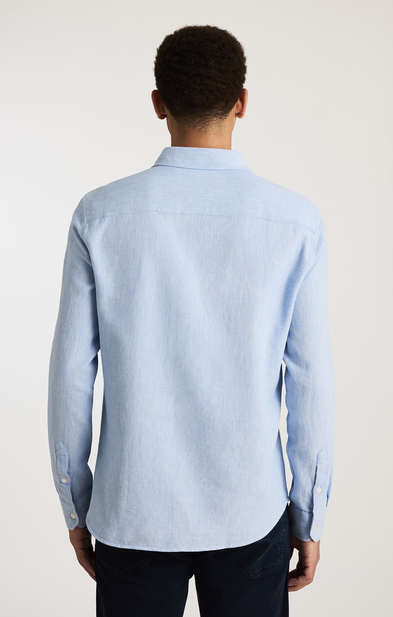 LONG SLEEVE BUTTON-UP SHIRT IN FROZEN FJORD