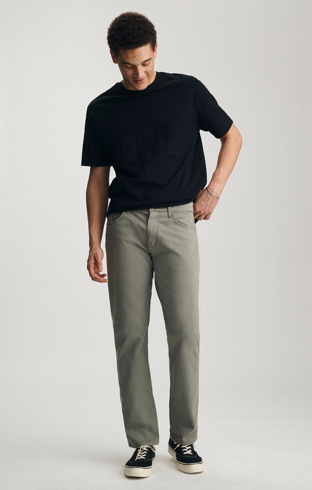 ZACH STRAIGHT LEG IN BASIL TWILL