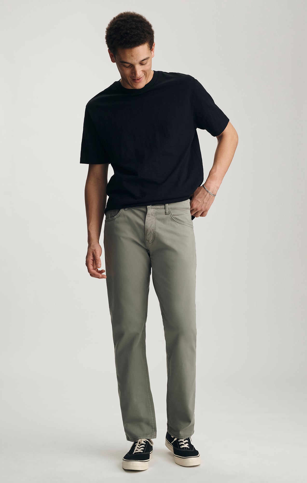 ZACH STRAIGHT LEG IN BASIL TWILL