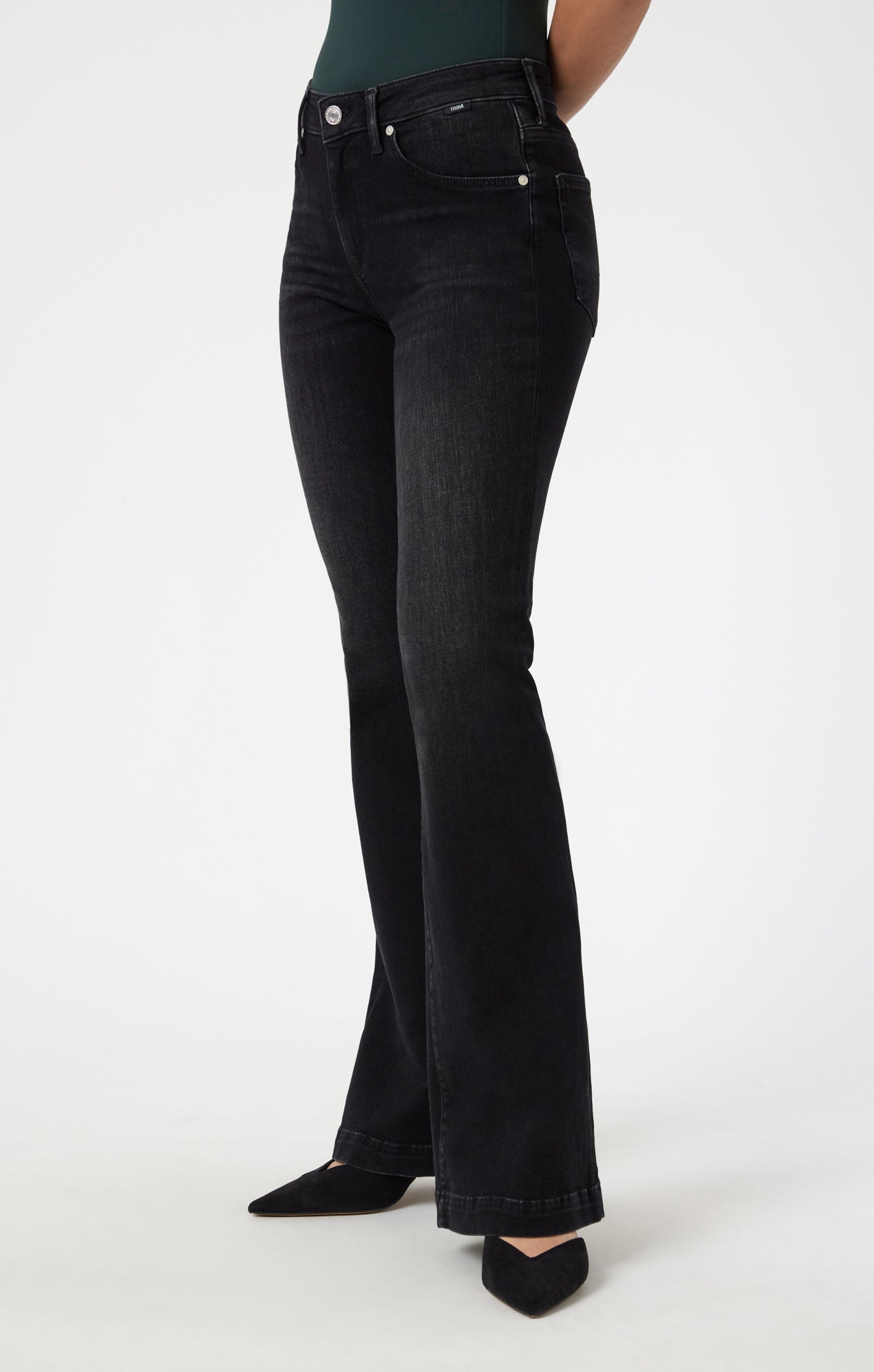 SYDNEY FLARE IN SMOKE BRUSHED FEATHER BLUE - Mavi Jeans