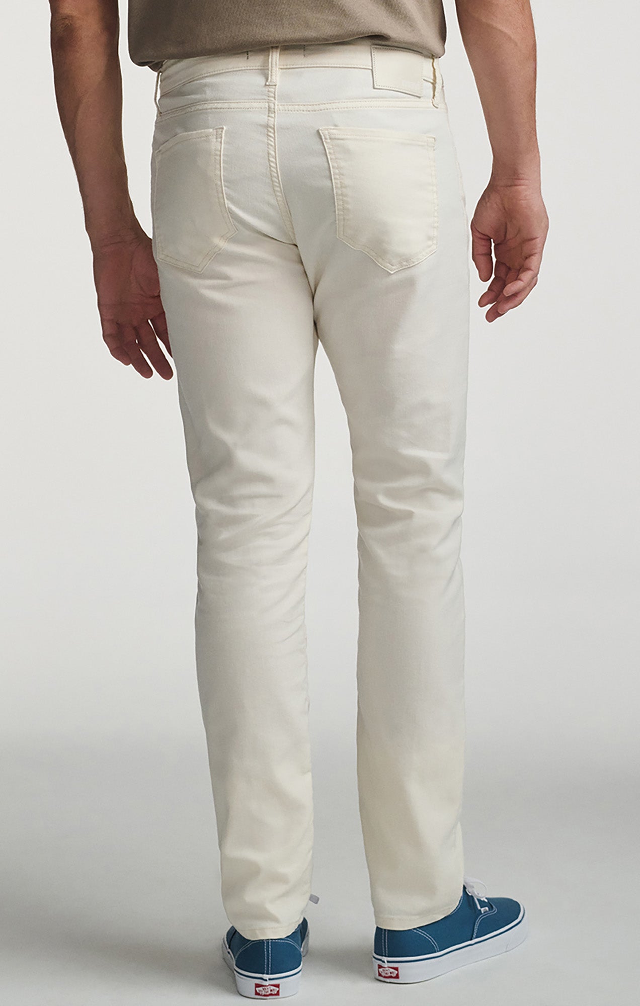 JAKE SLIM LEG IN OFF WHITE LINEN - Mavi Jeans