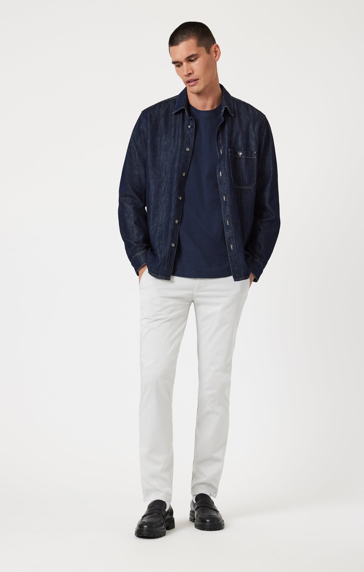 MAATEE&SONS CHEAP CHINO 薄BLUE