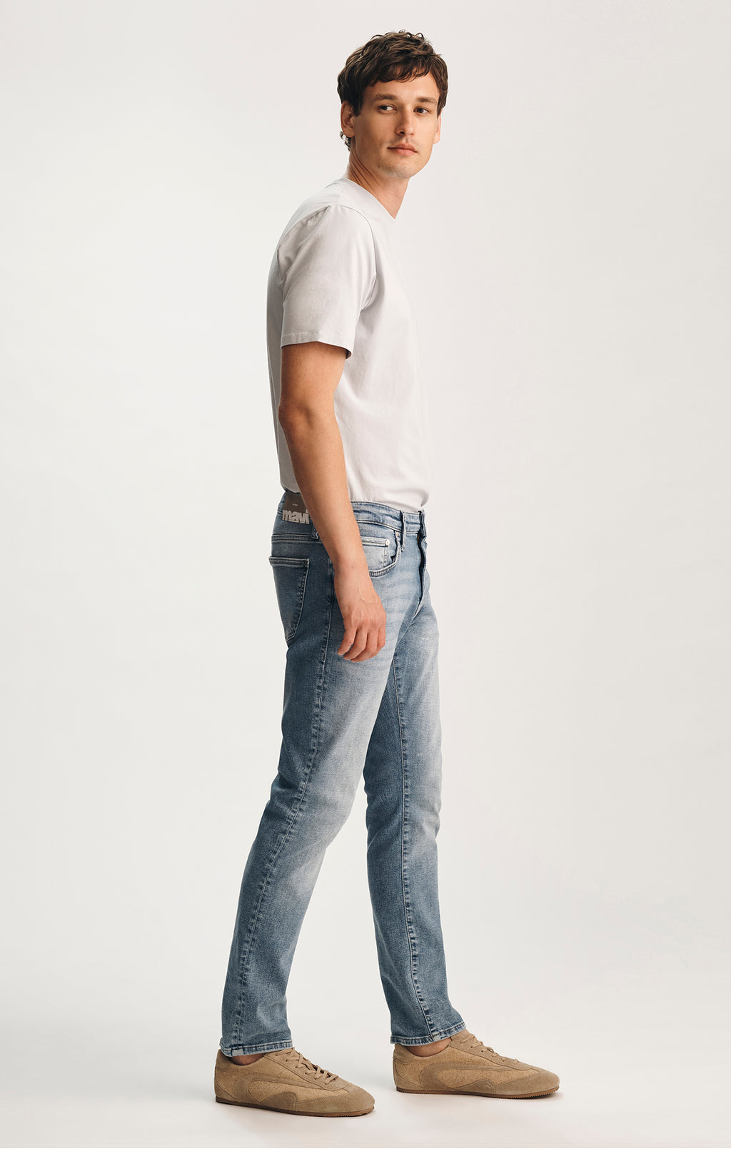 JAKE SLIM LEG IN MID BRUSHED CLASSIC VINTAGE - Mavi Jeans