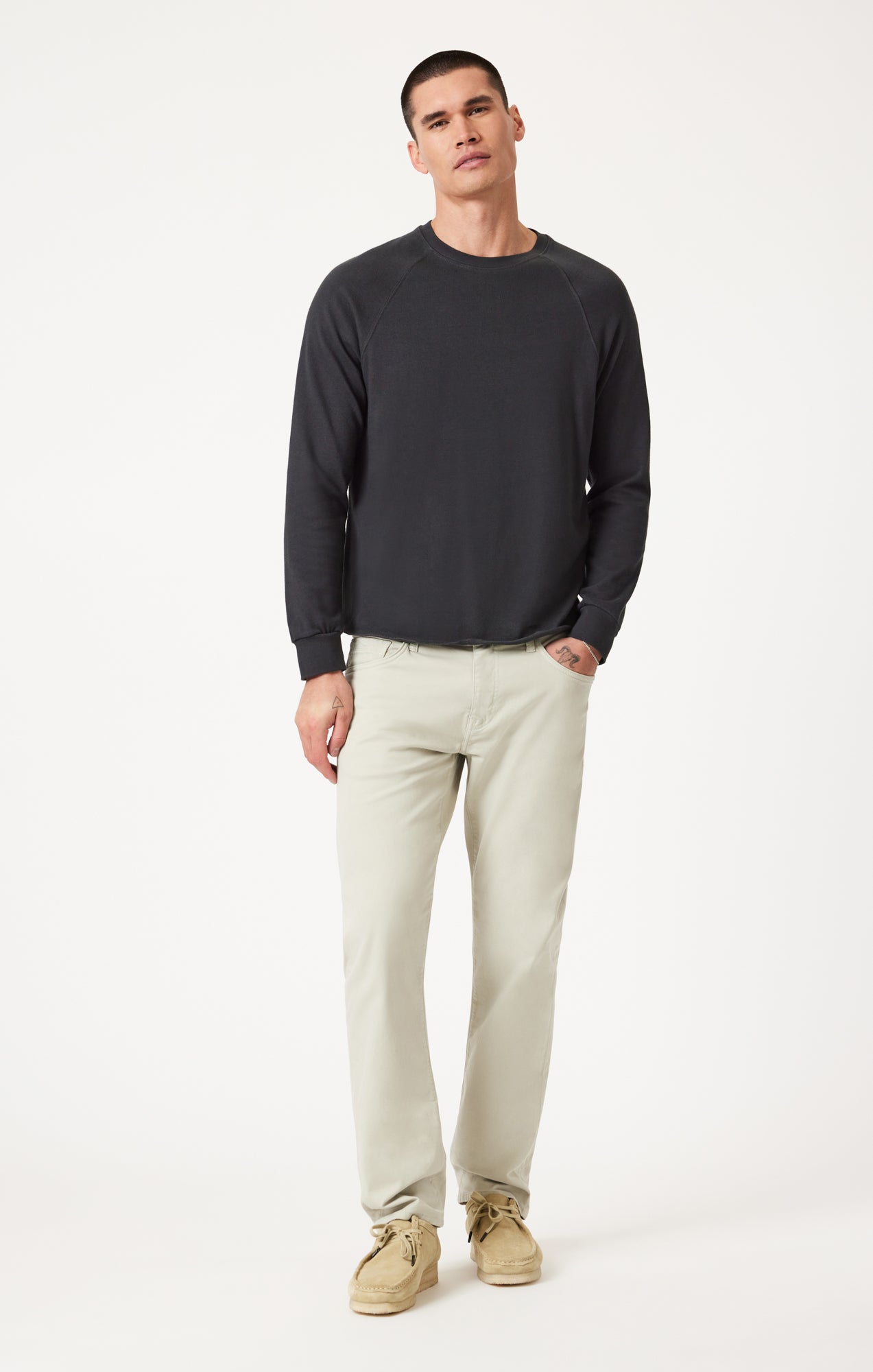 ZACH STRAIGHT LEG IN MINT TWILL - Mavi Jeans