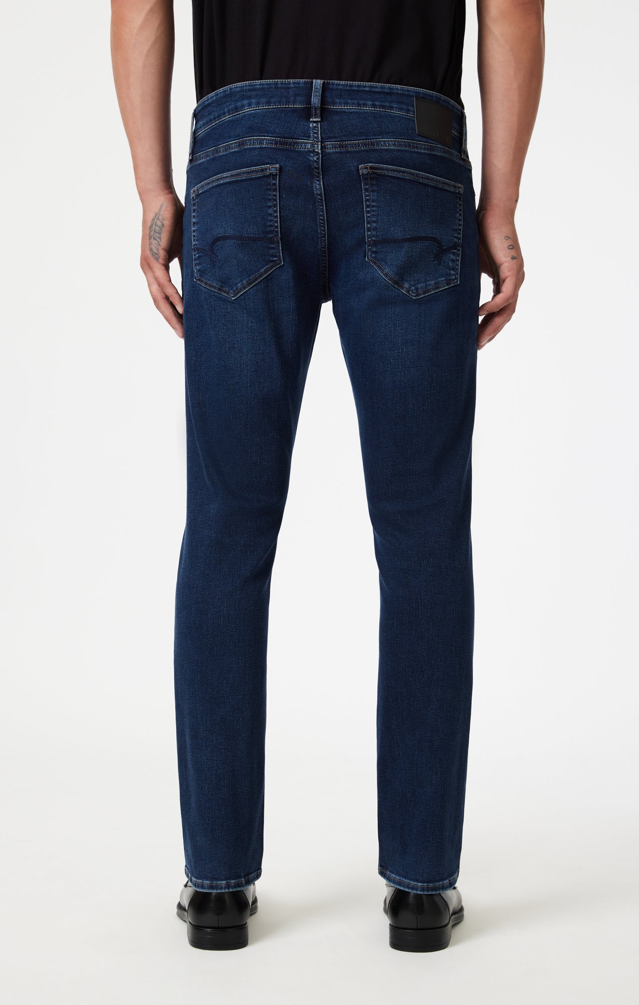MARCUS SLIM STRAIGHT LEG IN DEEP BRUSHED FEATHER BLUE - Mavi Jeans