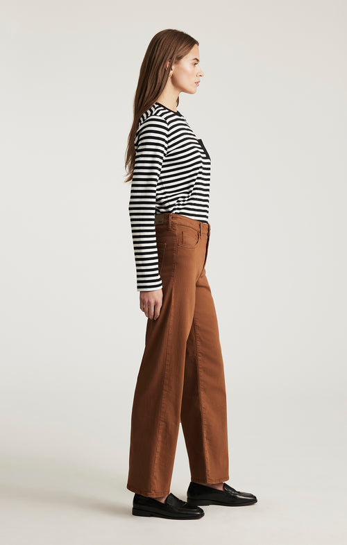 ALENA WIDE LEG IN CAMEL FLEX BLUE - Mavi Jeans