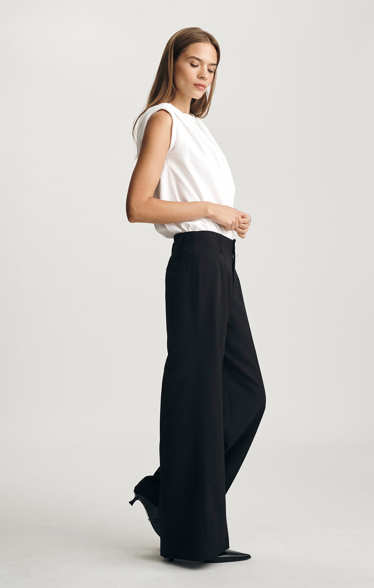 EDITION WIDE LEG PANTS IN BLACK - Mavi Jeans