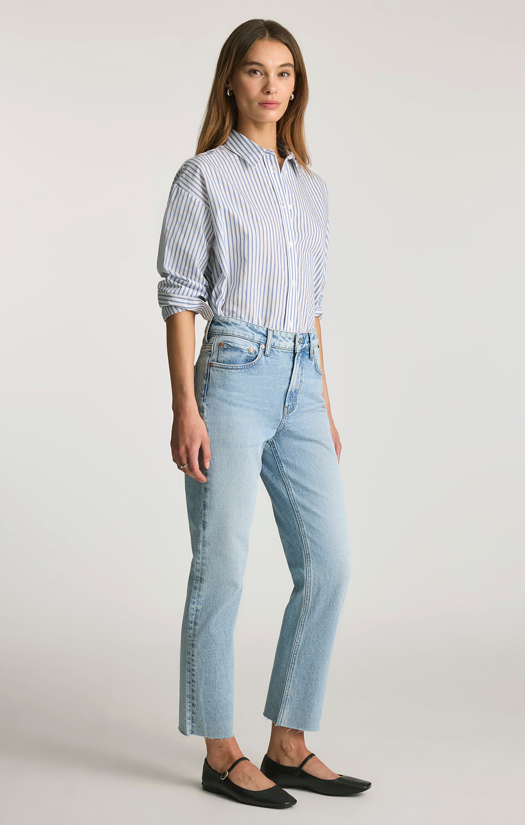 NEW YORK STRAIGHT LEG IN LIGHT BRUSHED CLASSIC BLUE - Mavi Jeans