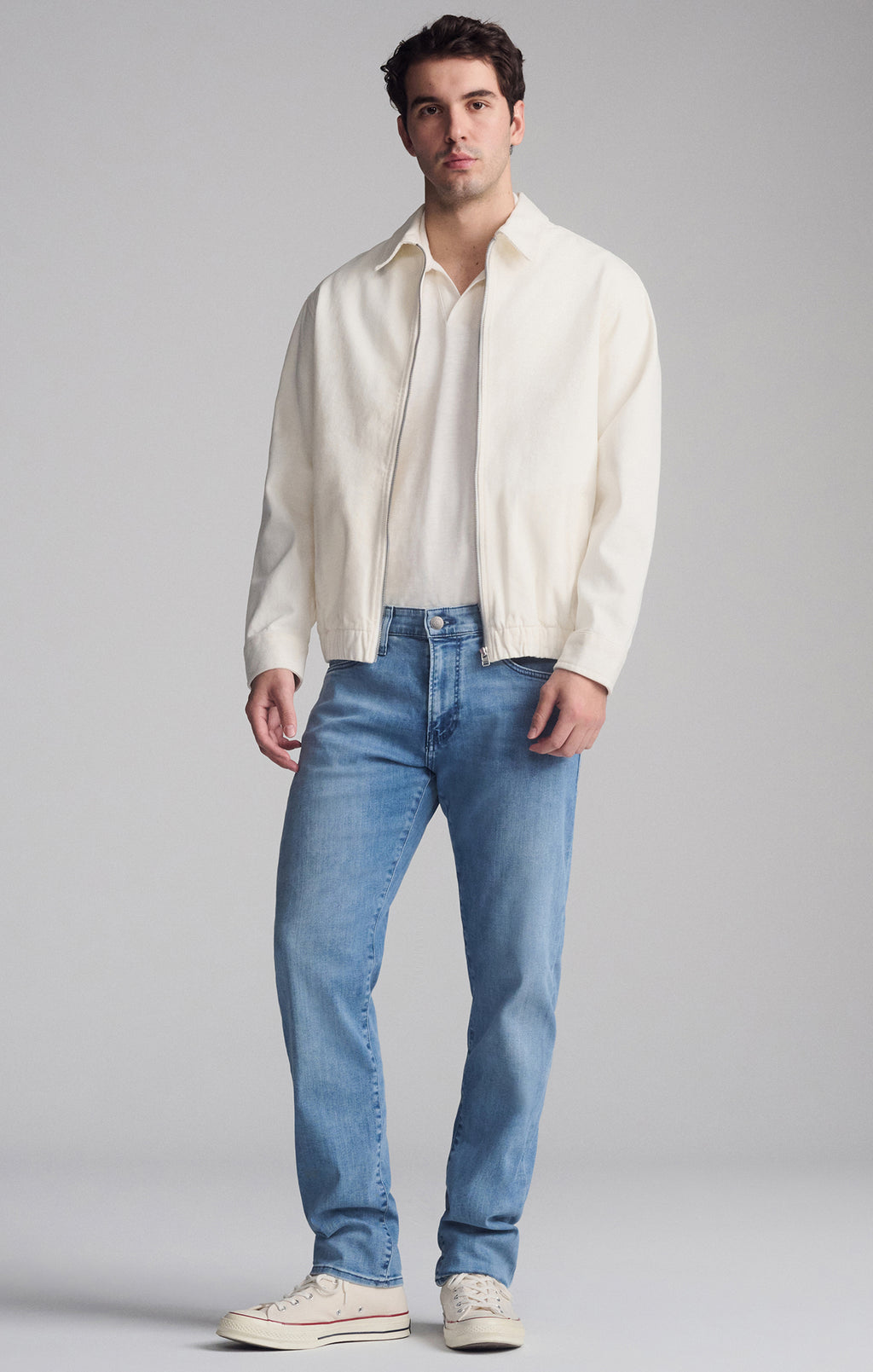 JAKE SLIM LEG IN LIGHT TONAL BRUSHED SUPERMOVE - Mavi Jeans
