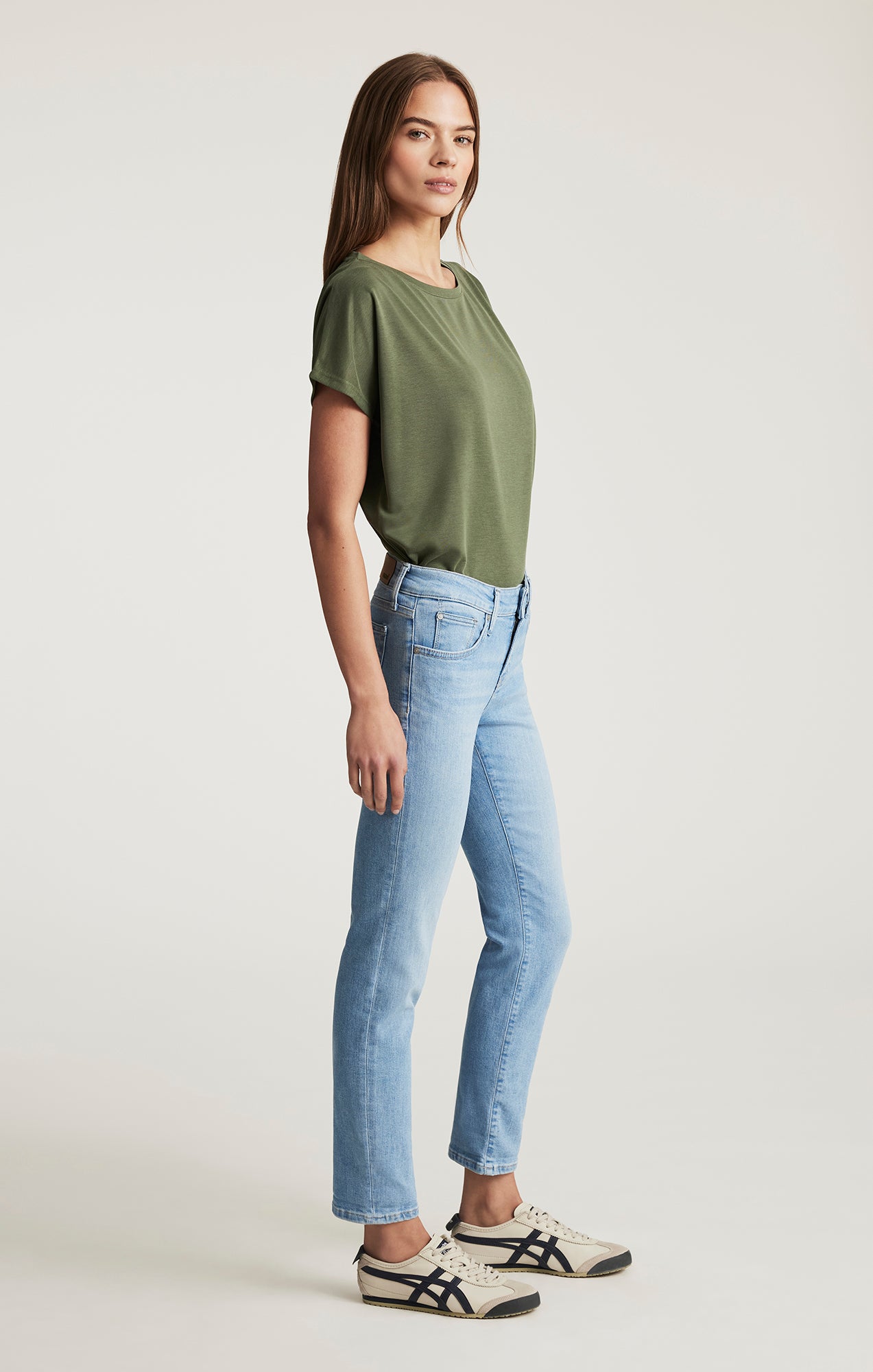 EMMA SLIM BOYFRIEND IN LIGHT BRUSHED FLEX BLUE - Mavi Jeans