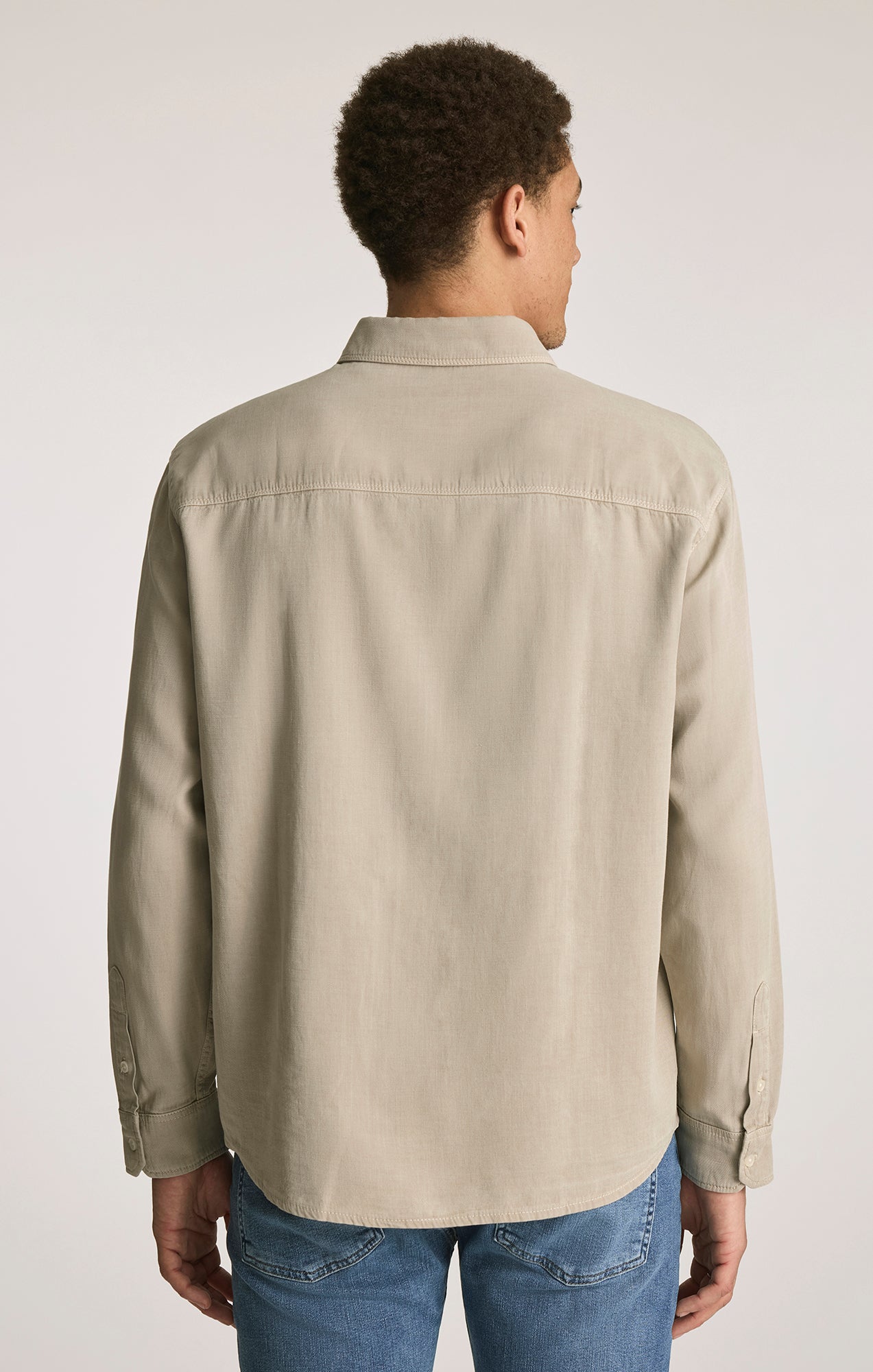 TENCEL BUTTON-UP SHIRT IN ELM - Mavi Jeans
