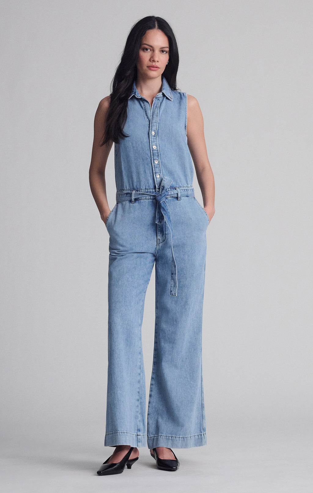 ELARA JUMPSUIT IN LIGHT WELL BLUE - Mavi Jeans