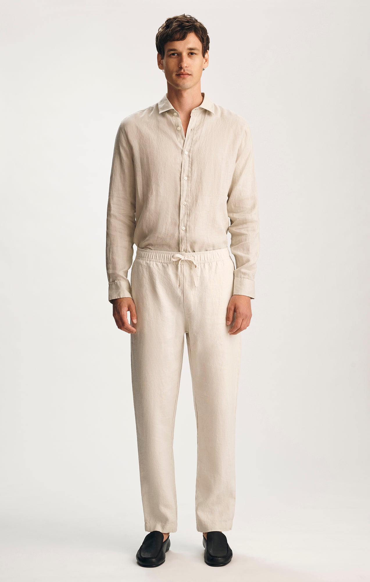 LINEN PANTS IN SILVER BIRCH - Mavi Jeans