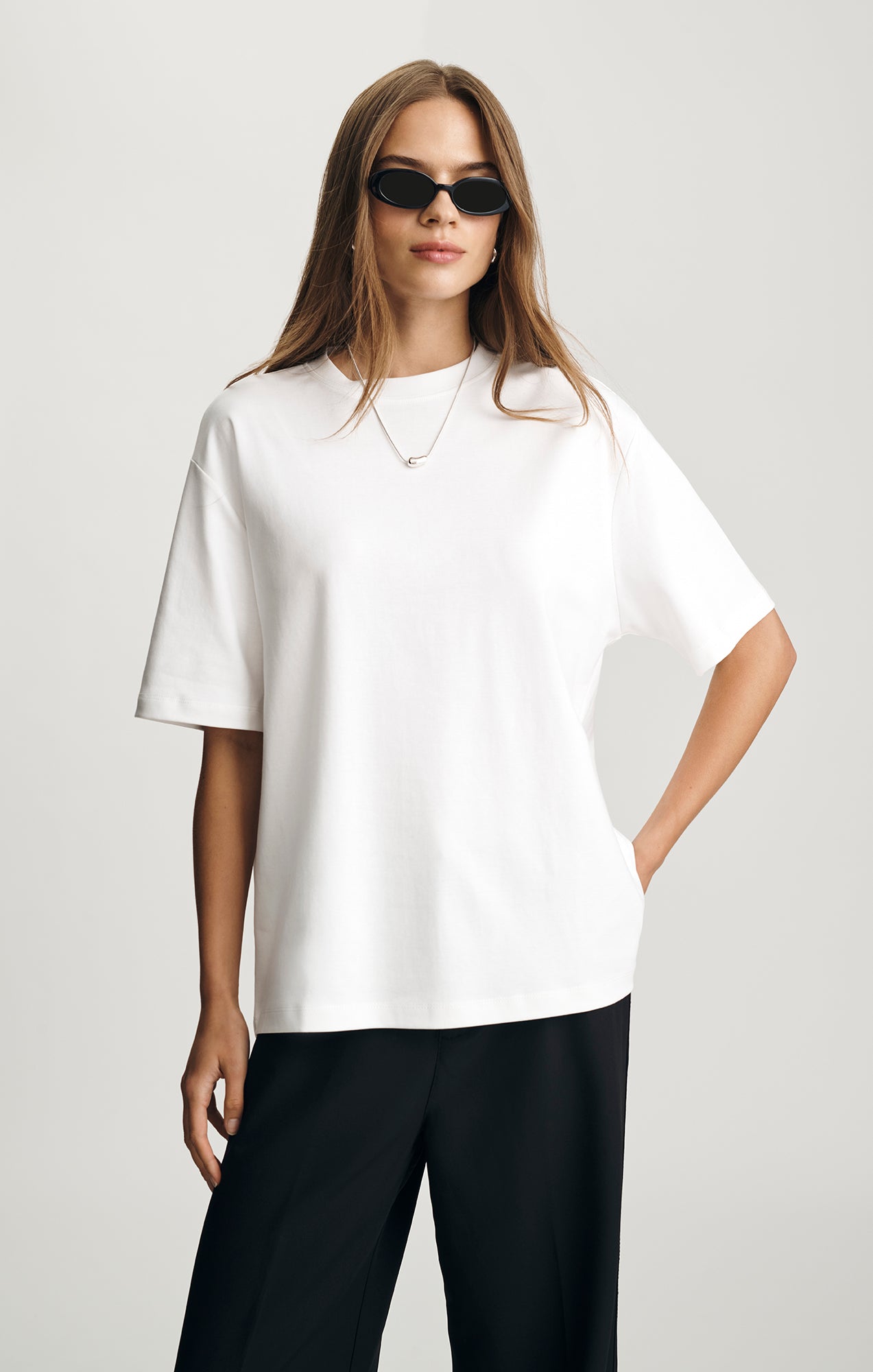 BASIC CREW NECK T-SHIRT IN WHITE - Mavi Jeans