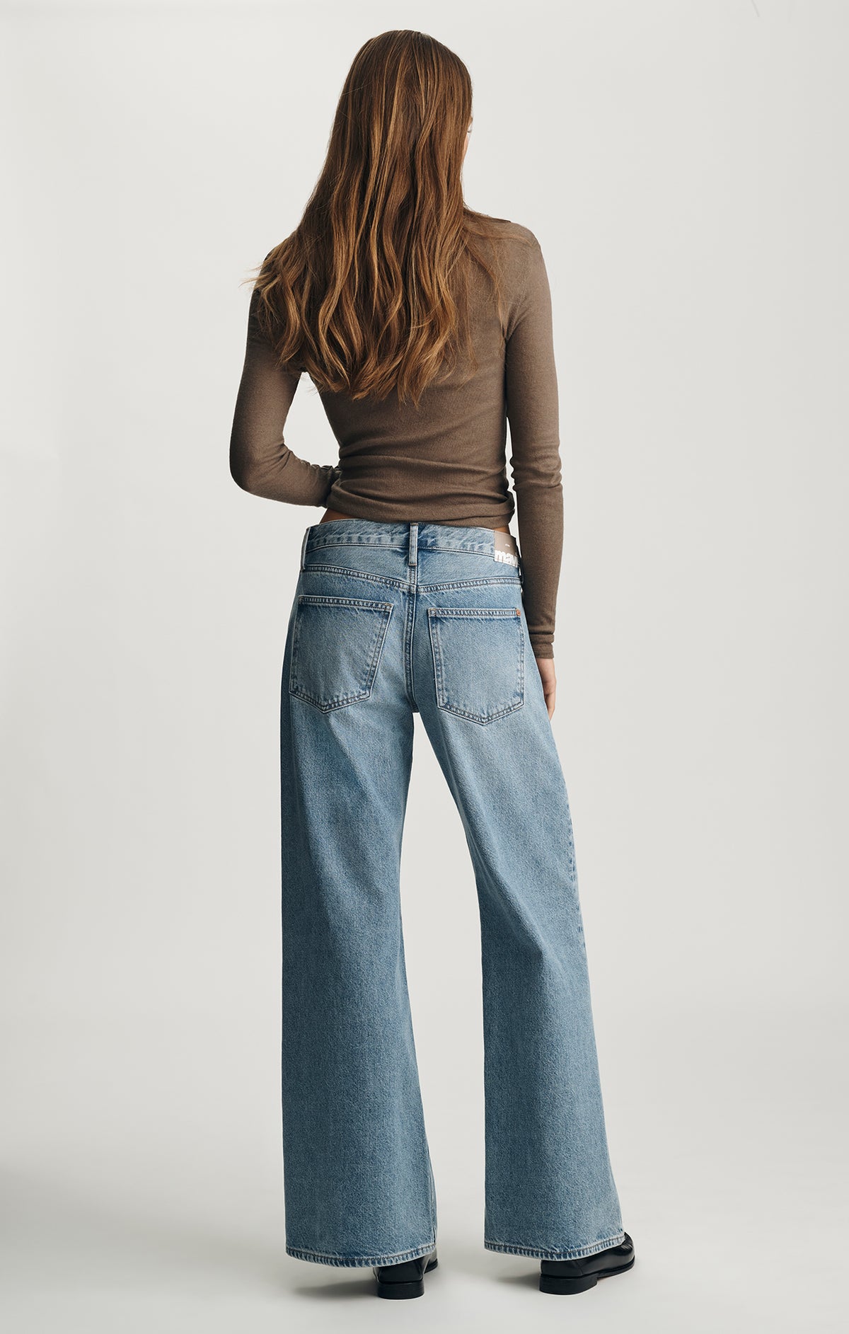SANDY WIDE LEG IN MID USED CLASSIC DENIM - Mavi Jeans