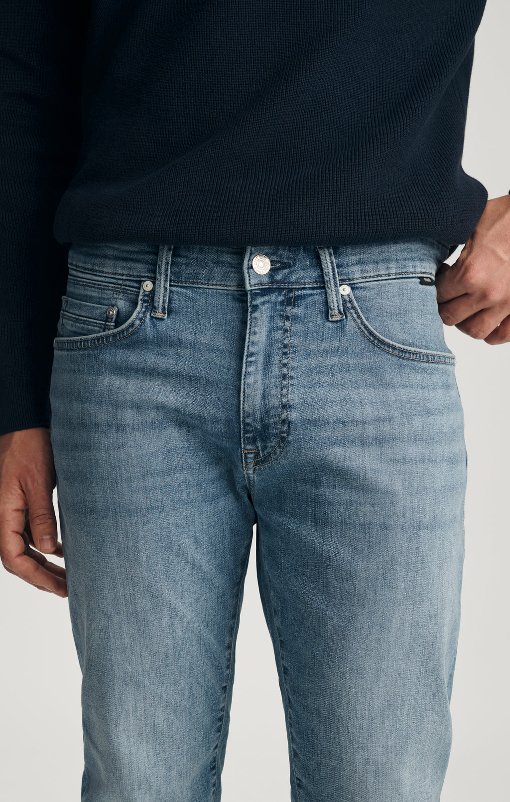 MARCUS SLIM STRAIGHT LEG IN MID BRUSHED ORGANIC VINTAGE - Mavi Jeans