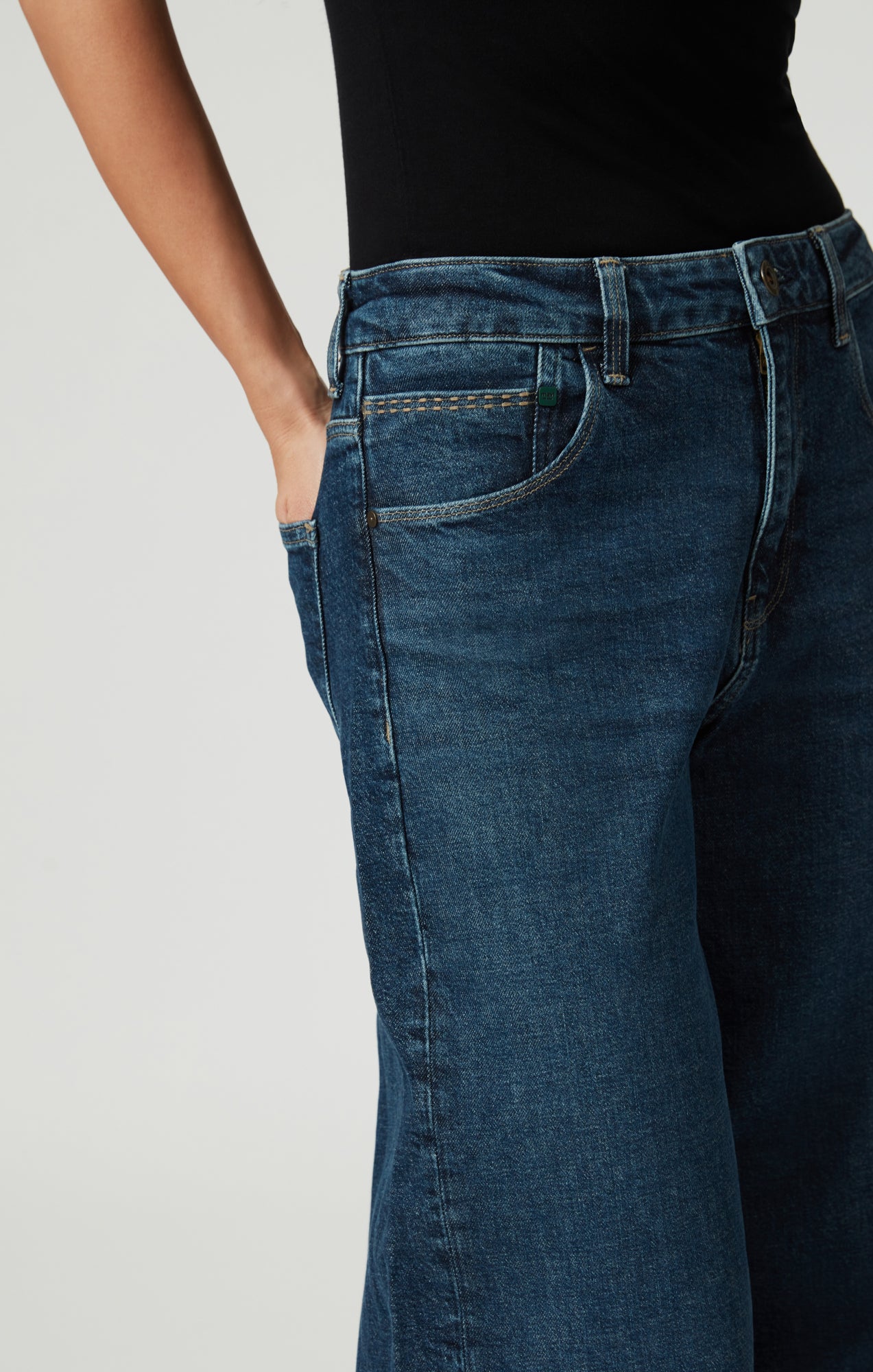 CATHY WIDE LEG IN DARK BLUE DENIM - Mavi Jeans