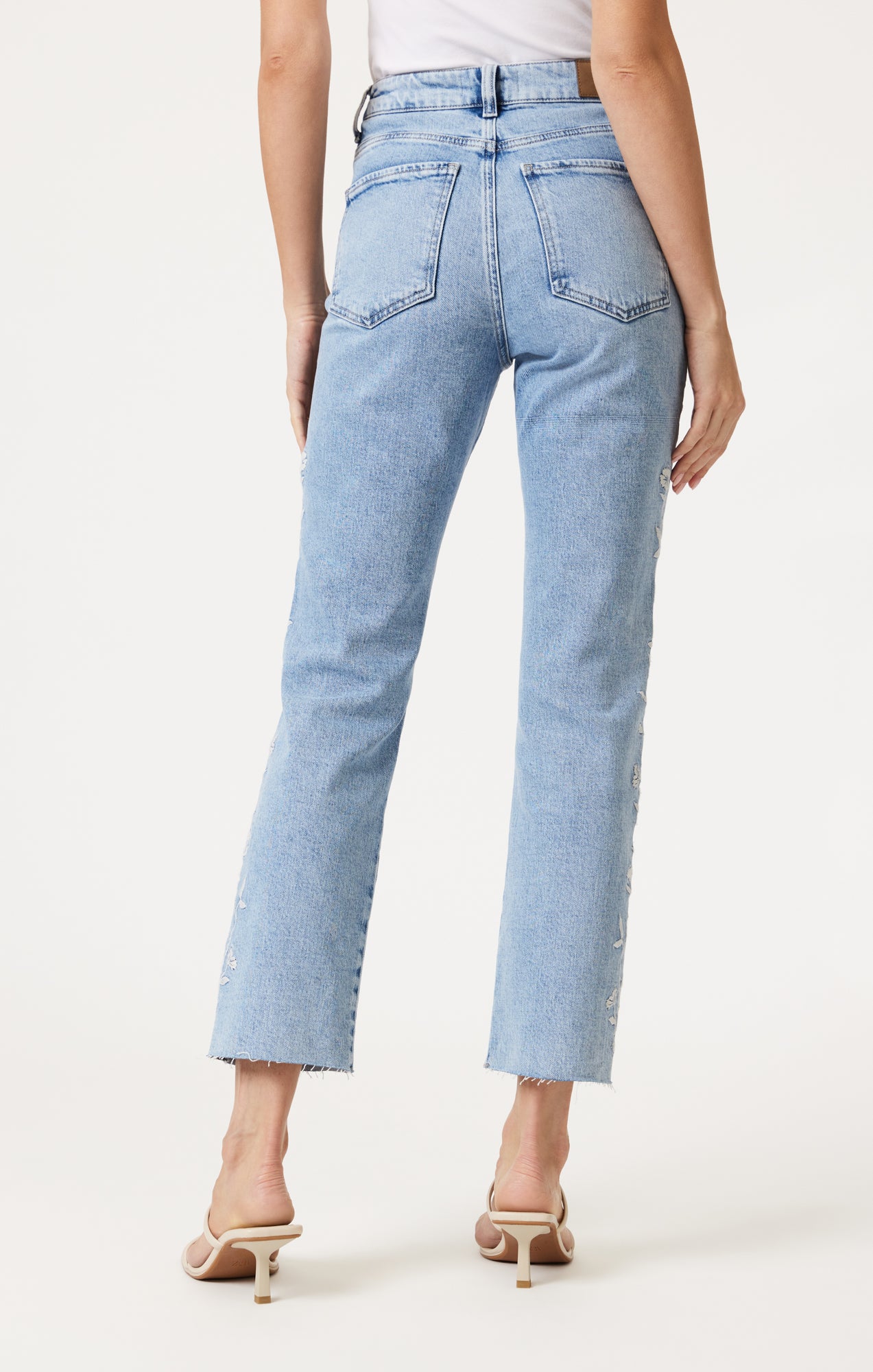 お歳暮 2024 Women's Mavi New Denim Bloom Blue Light In Leg Straight York パンツ