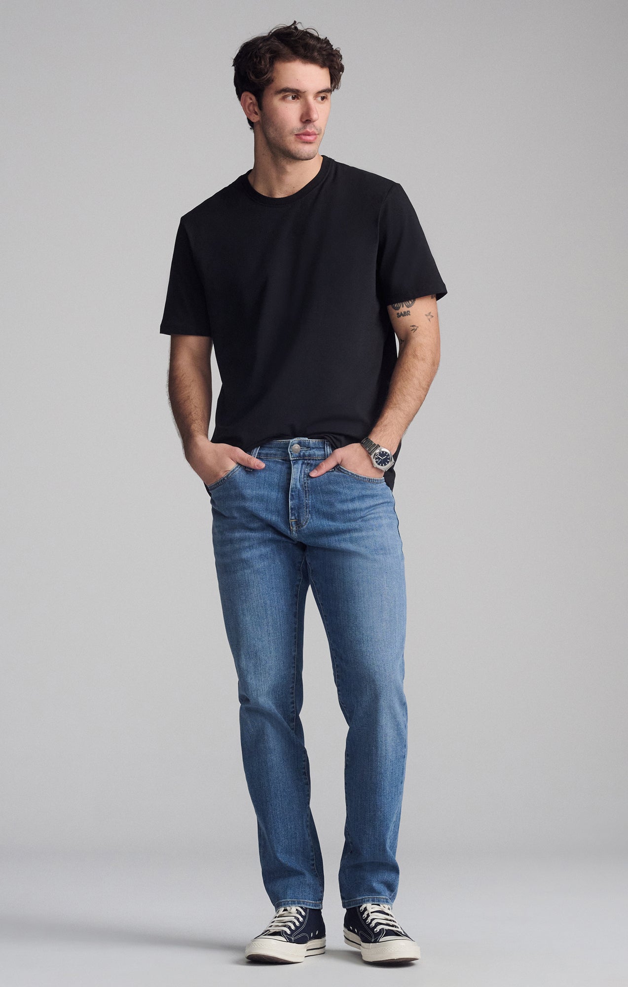 STEVE ATHLETIC FIT IN MID SHADED WILLIAMSBURG - Mavi Jeans