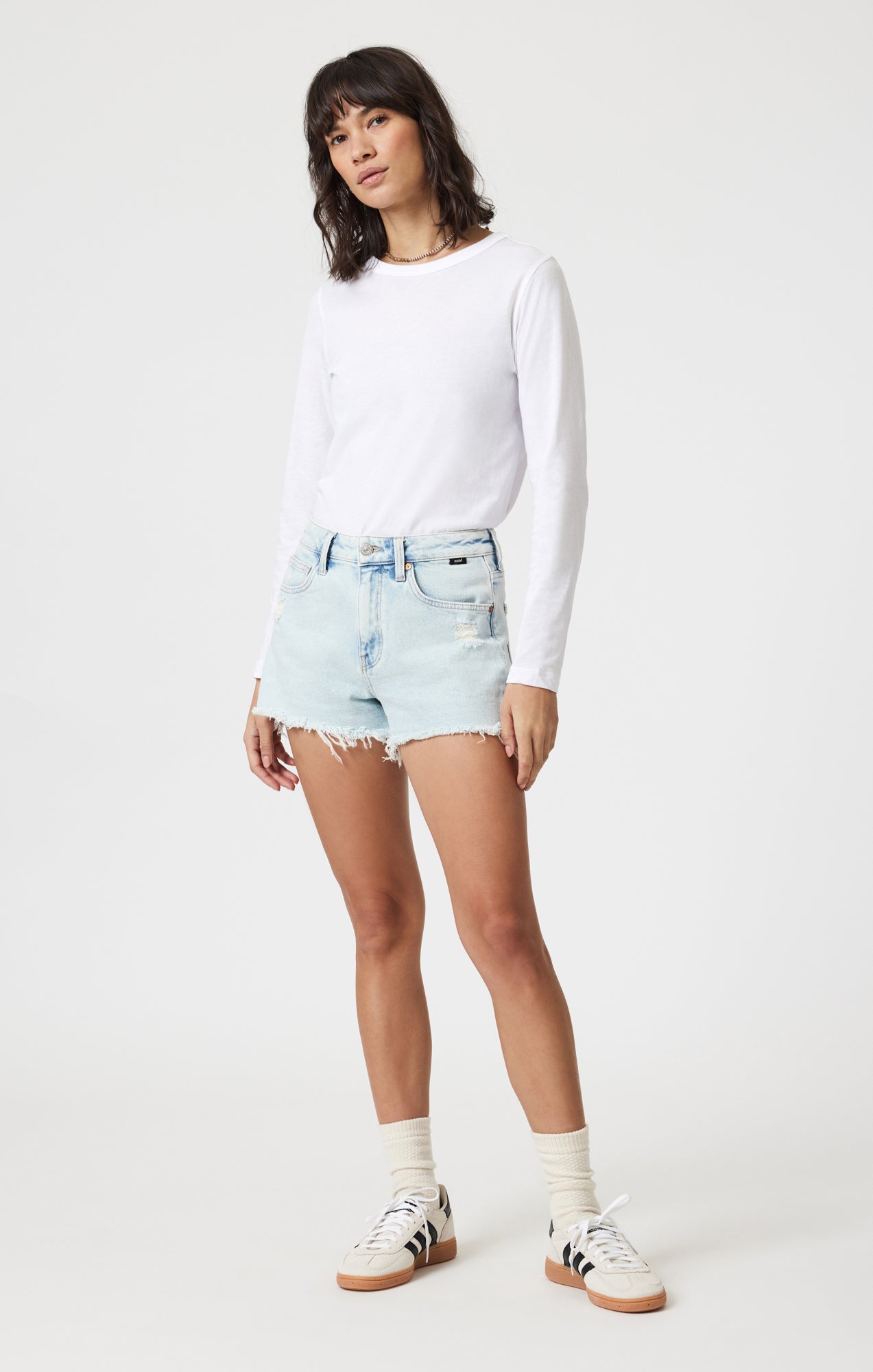 ROSIE BOYFRIEND SHORTS IN BLEACHED 90'S - Mavi Jeans