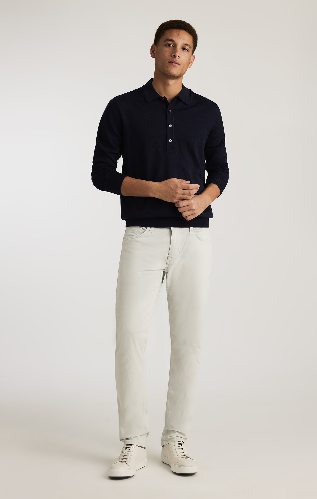 JAKE SLIM LEG IN IVORY CASUAL TWILL