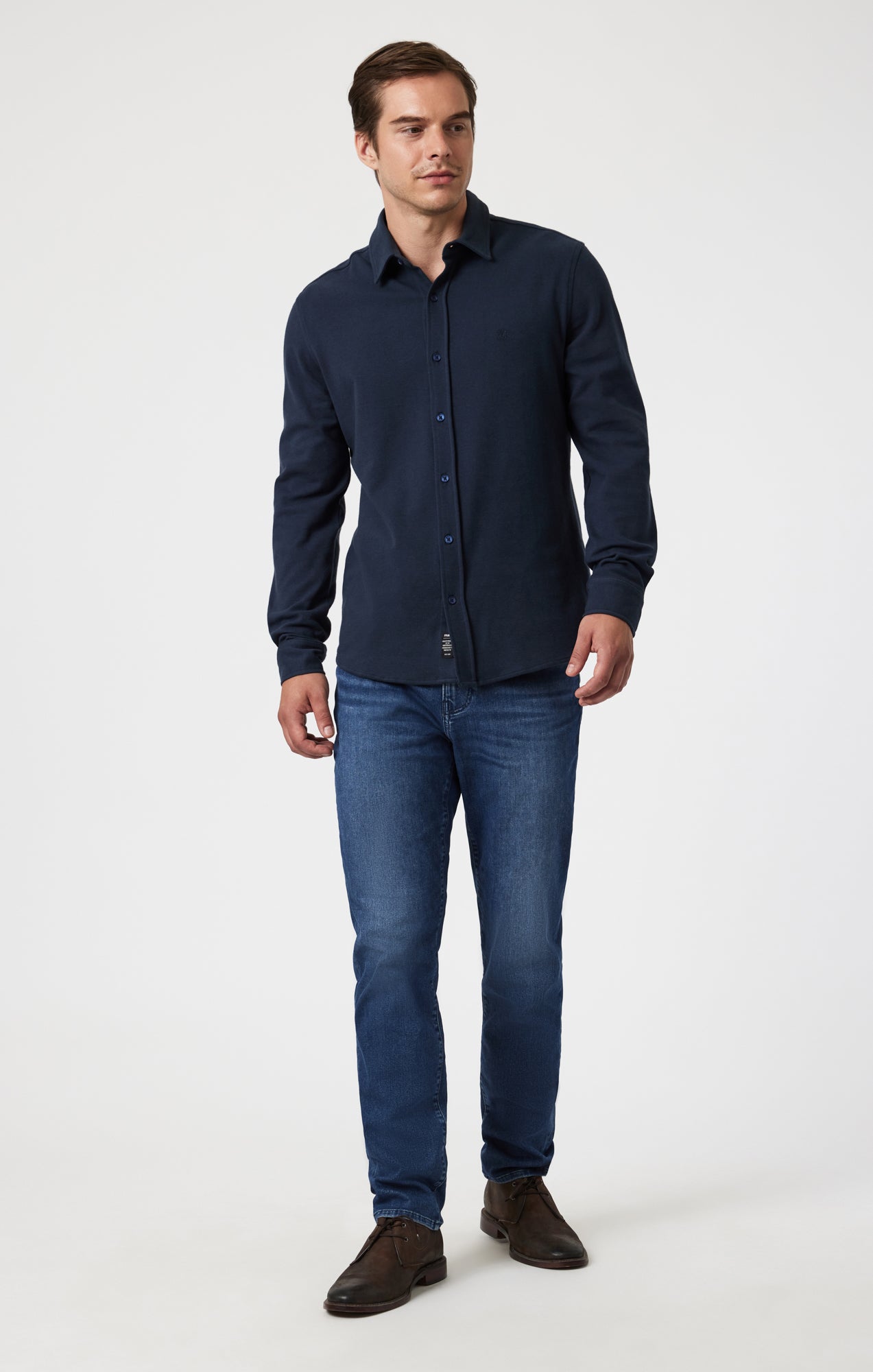 STEVE  ATHLETIC FIT IN MID BRUSHED SUPERMOVE - Mavi Jeans