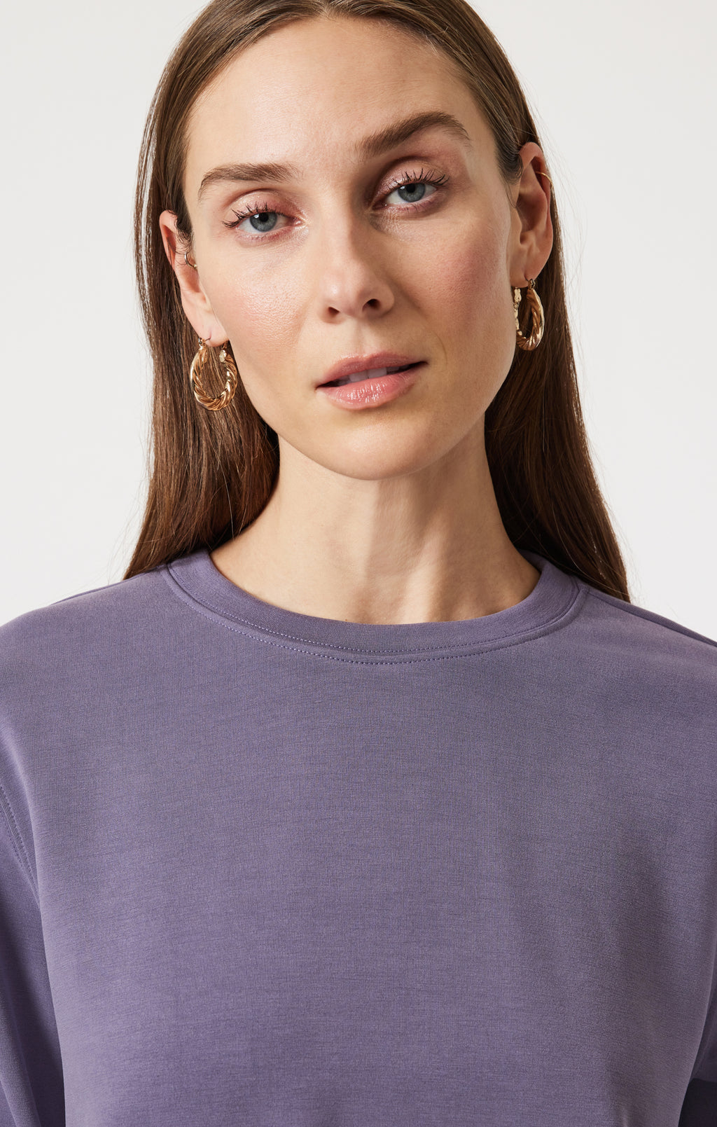 LUXE TOUCH TENCEL™ SWEATSHIRT IN CADET - Mavi Jeans