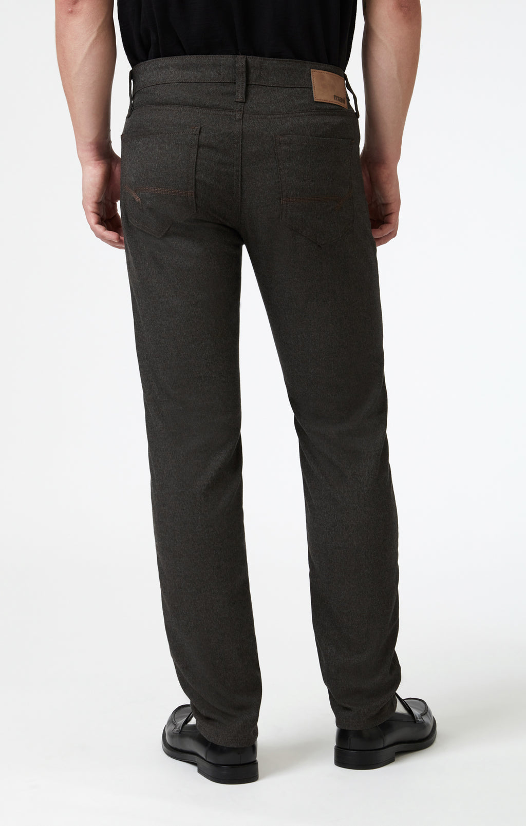 MARCUS SLIM STRAIGHT LEG IN BROWN FEATHER TWEED - Mavi Jeans